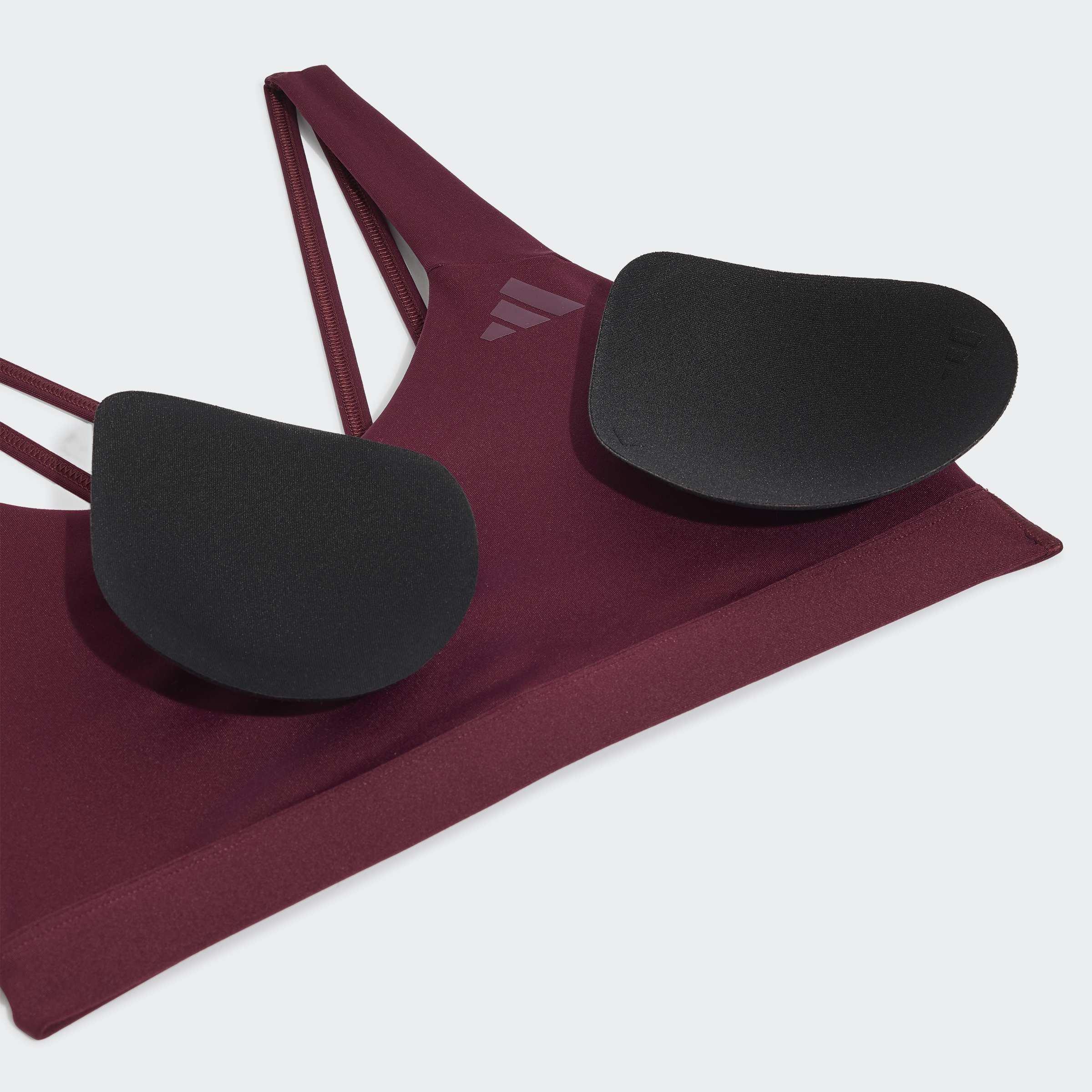 All Me Essentials Medium Support Bra, Burgundy, A701_ONE, large image number 4