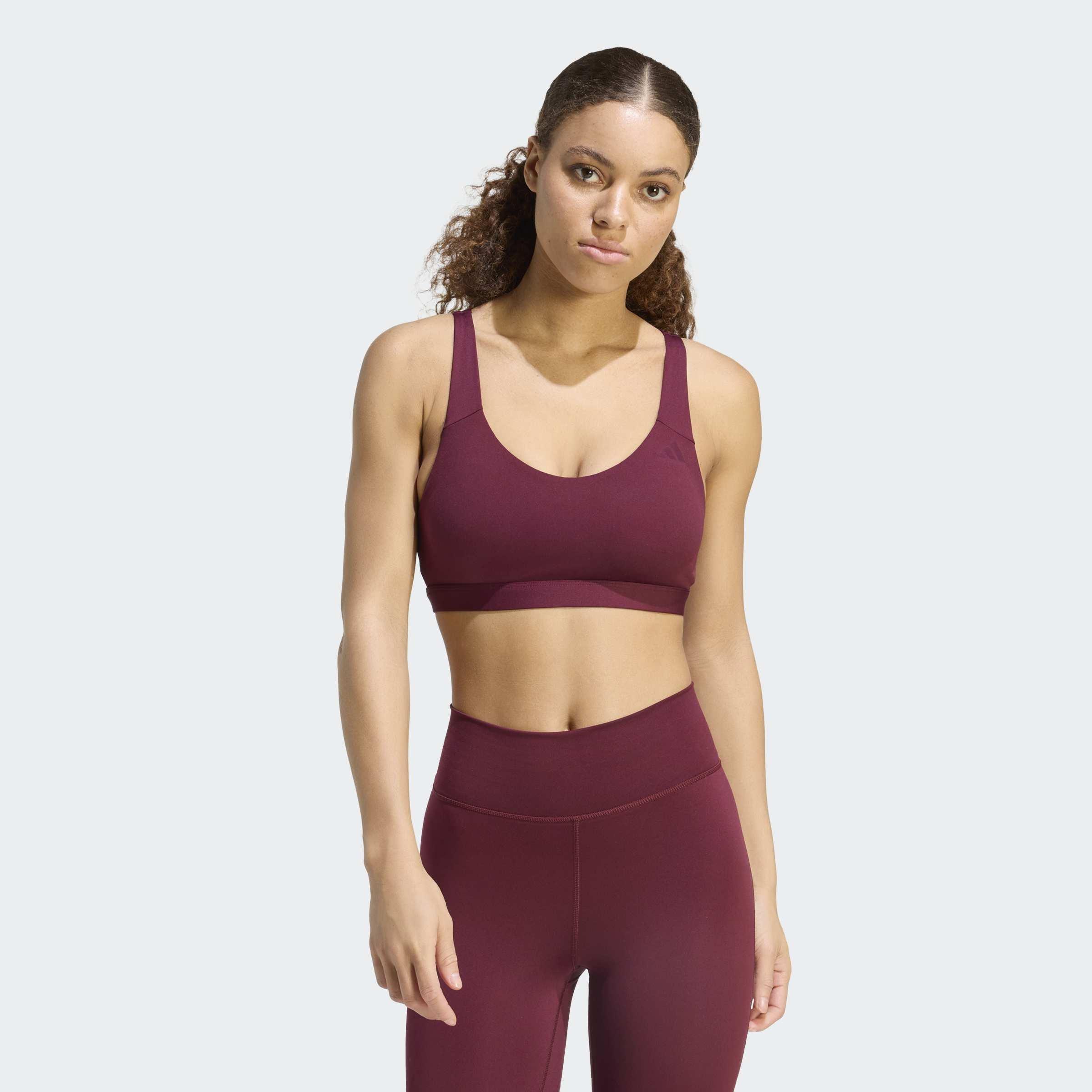 All Me Essentials Medium Support Bra, Burgundy, A701_ONE, large image number 7