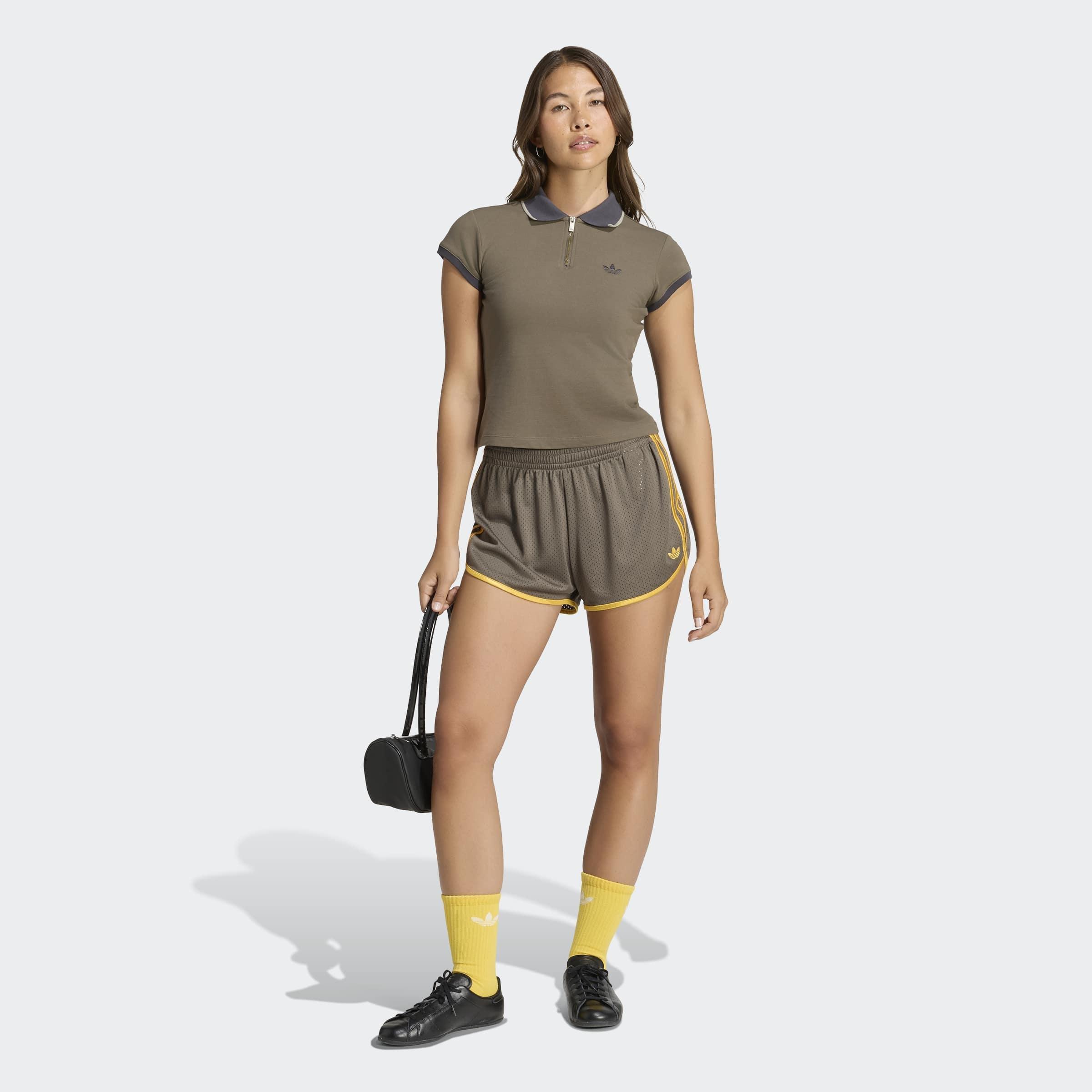 Engineered Rib Polo Tee, Brown, A701_ONE, large image number 4