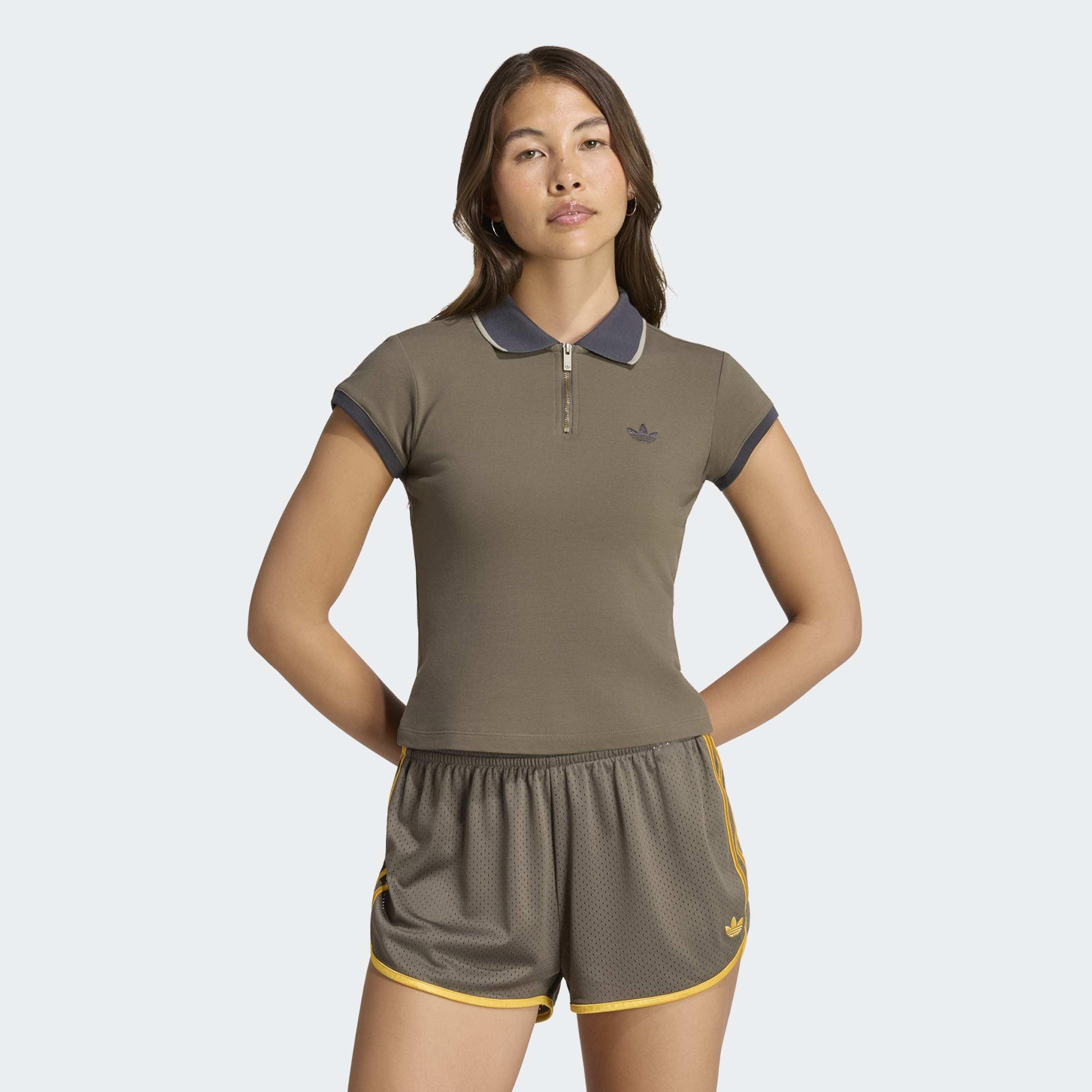 Engineered Rib Polo Tee, Brown, A701_ONE, large image number 5