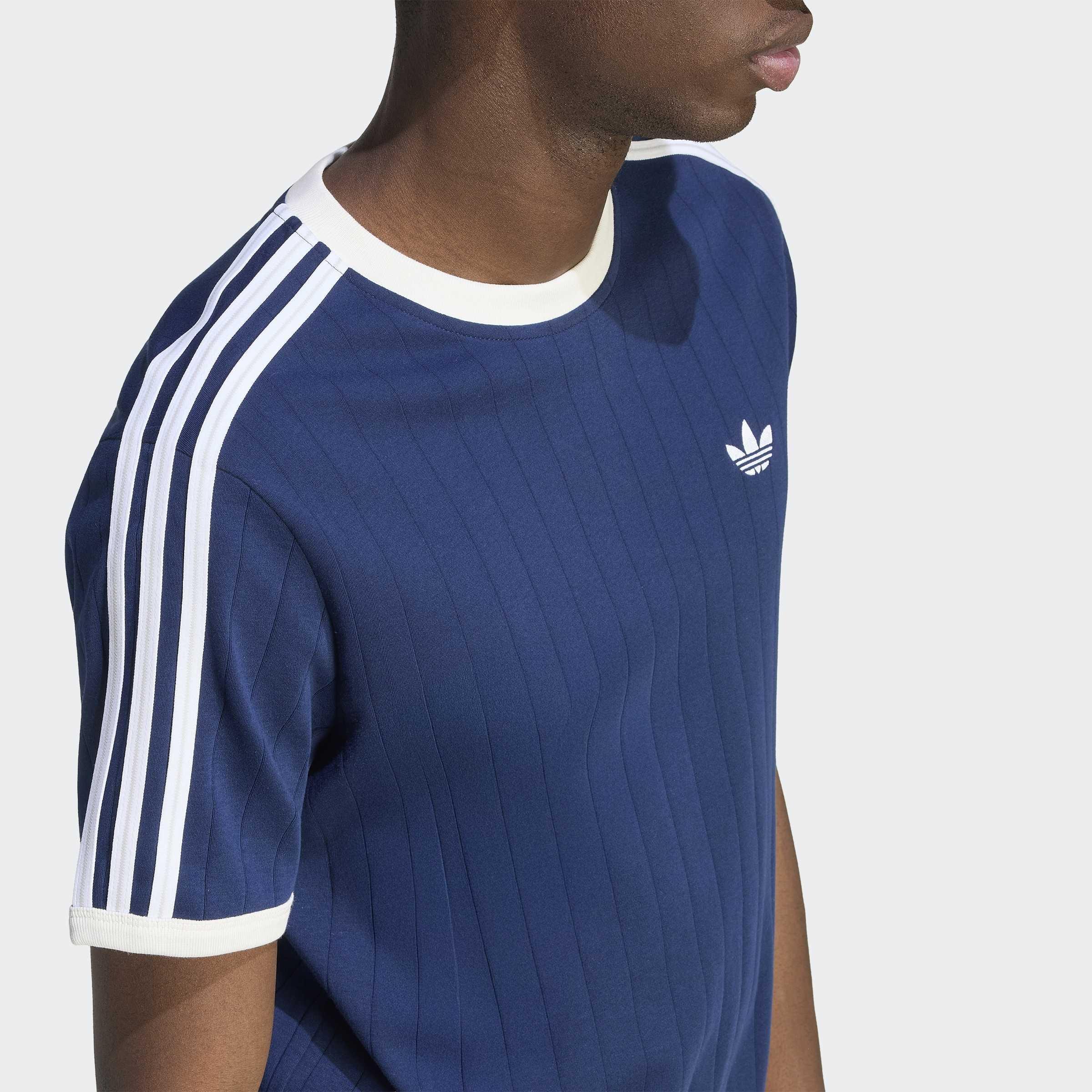 Drop Needle 3-Stripes T-Shirt, Blue, A701_ONE, large image number 2