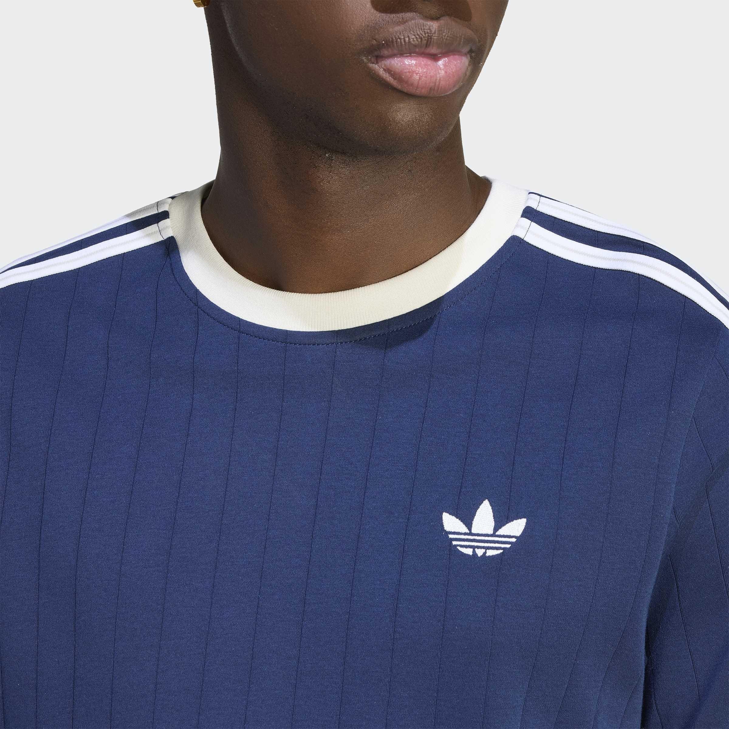 Drop Needle 3-Stripes T-Shirt, Blue, A701_ONE, large image number 3