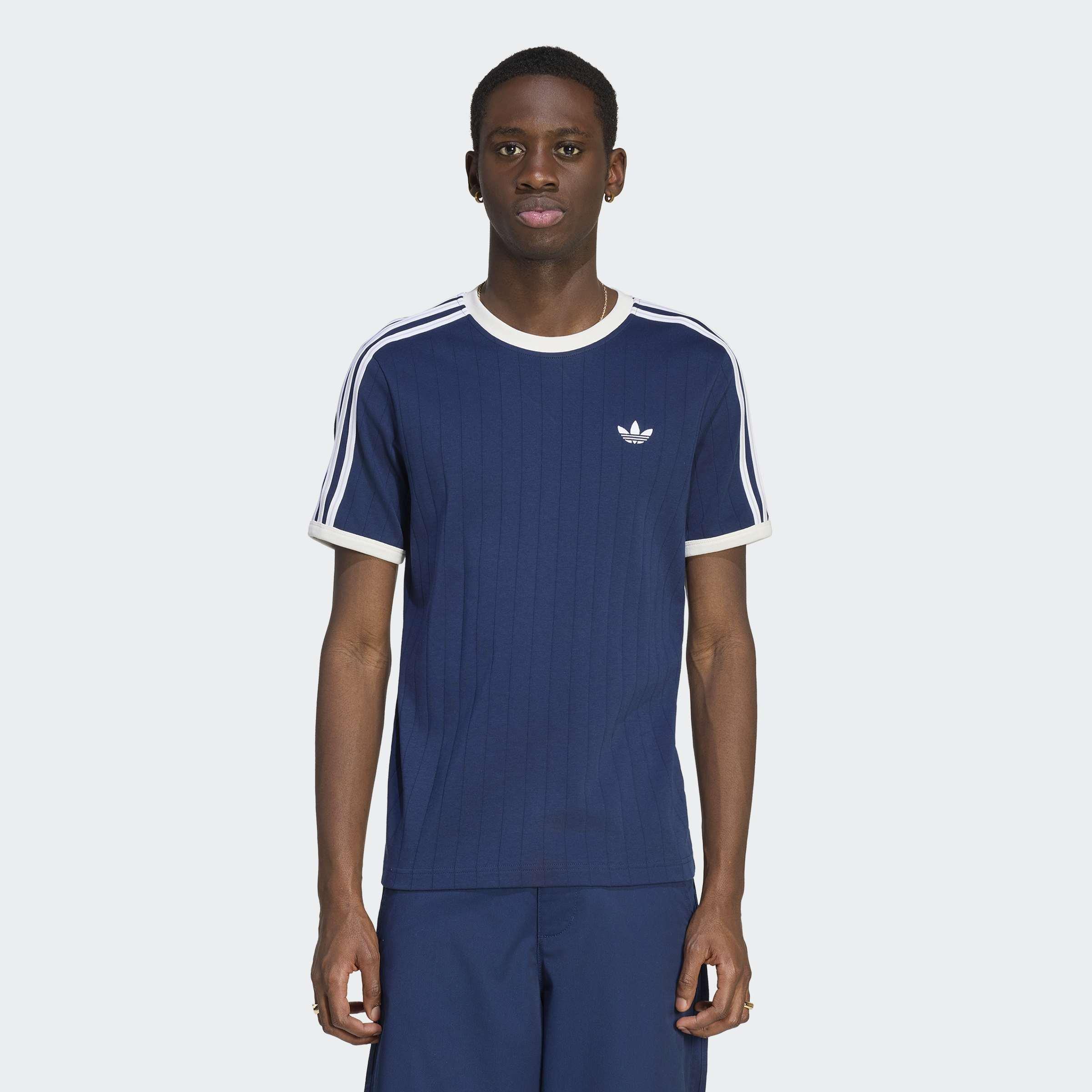 Drop Needle 3-Stripes T-Shirt, Blue, A701_ONE, large image number 4