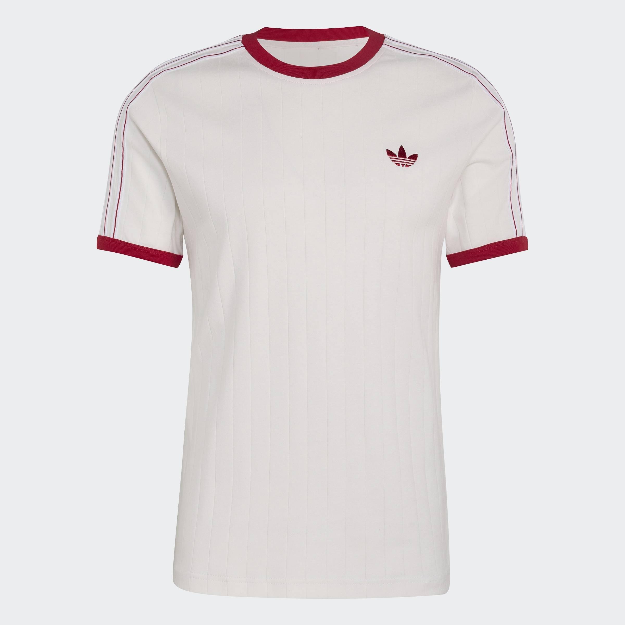 Drop Needle 3-Stripes T-Shirt, White