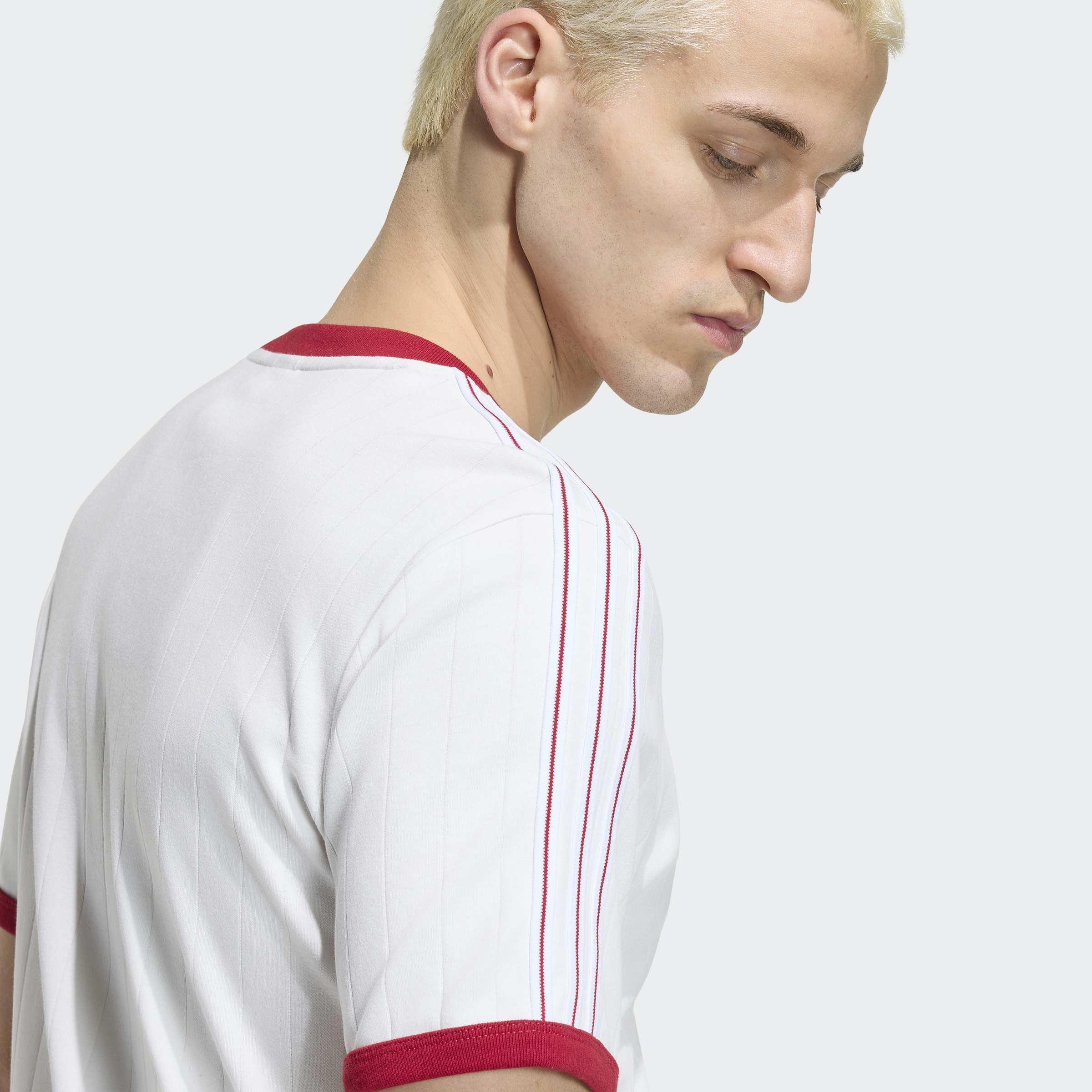 Drop Needle 3-Stripes T-Shirt, White, A701_ONE, large image number 3