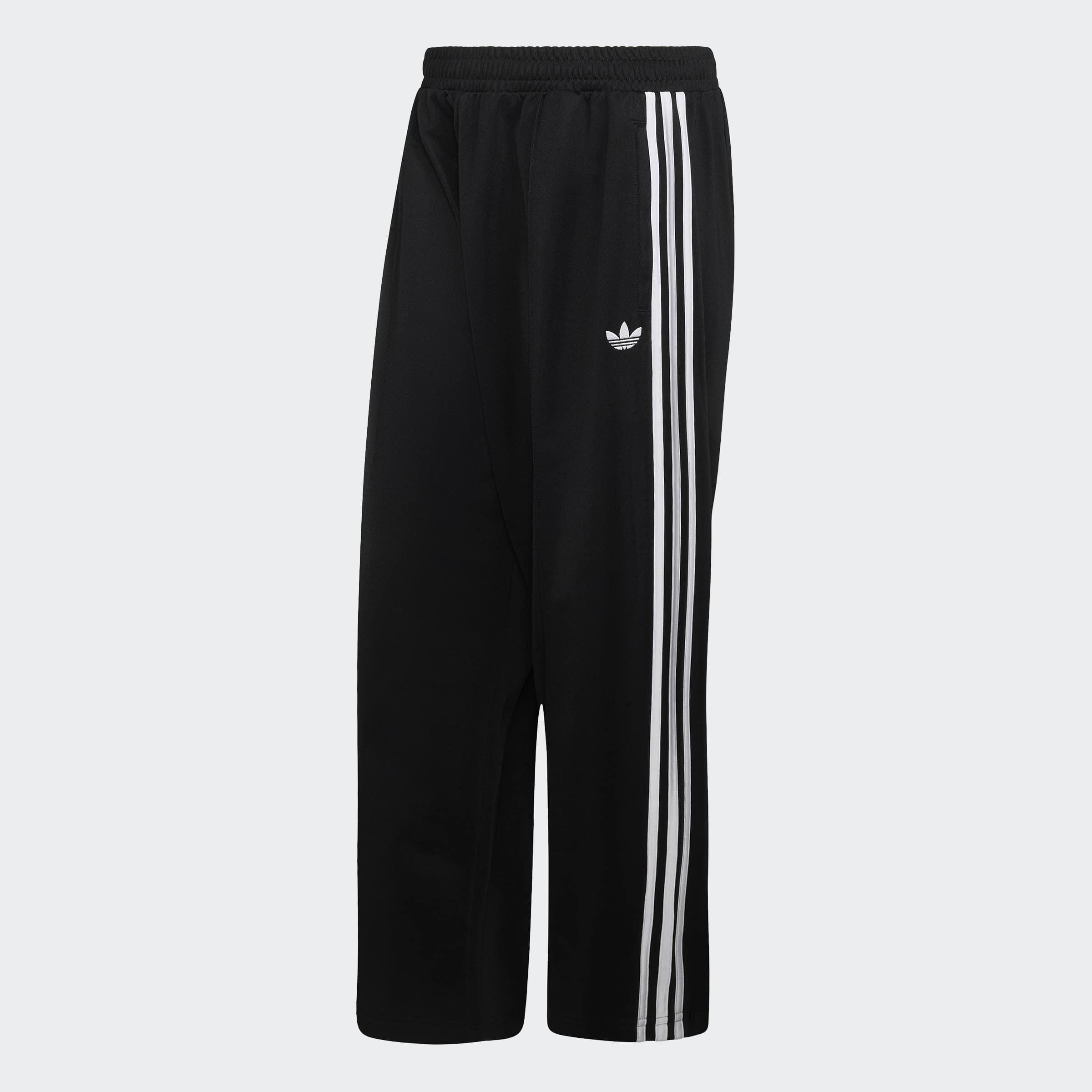 Oversized Track Trousers, Black