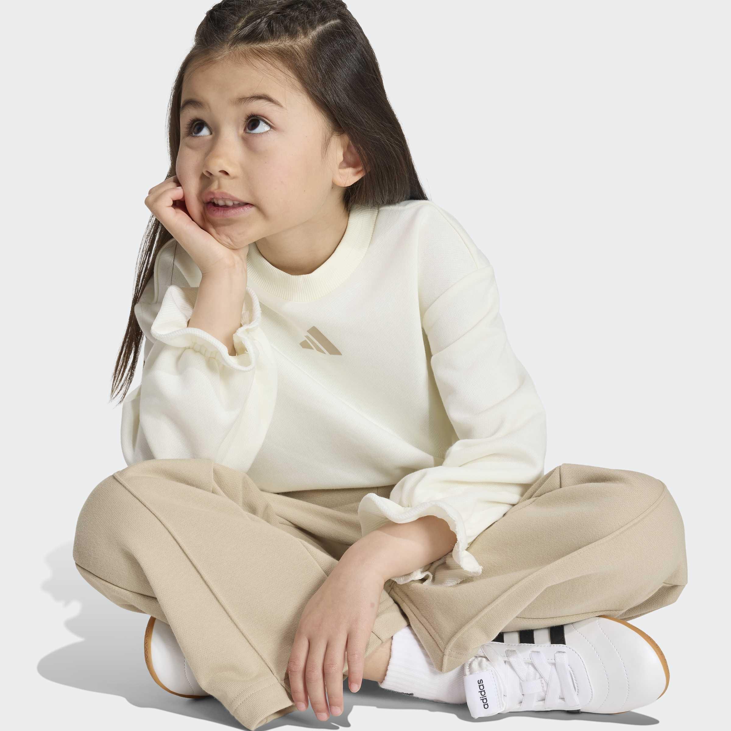 Kids Seasonals Ruffles Sweatset Little Girls, White, A701_ONE, large image number 2