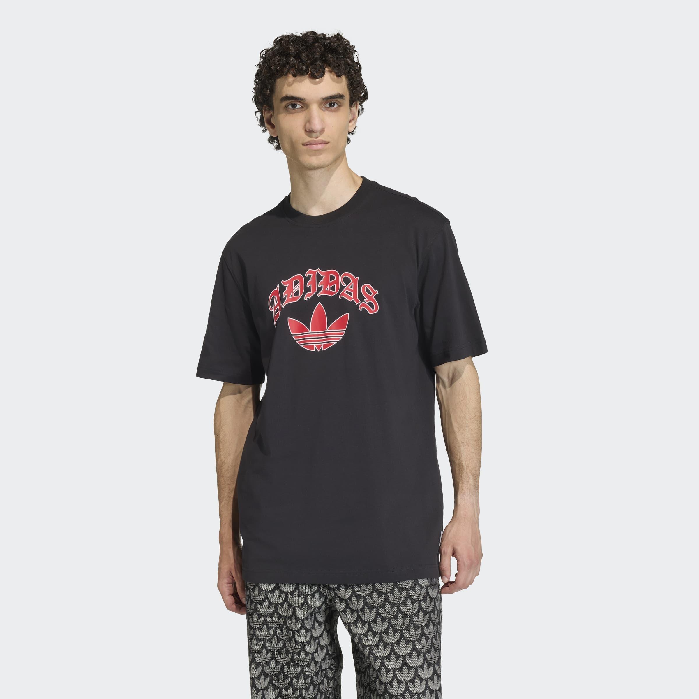 Trefoil Series T-Shirt, Black, A701_ONE, large image number 4