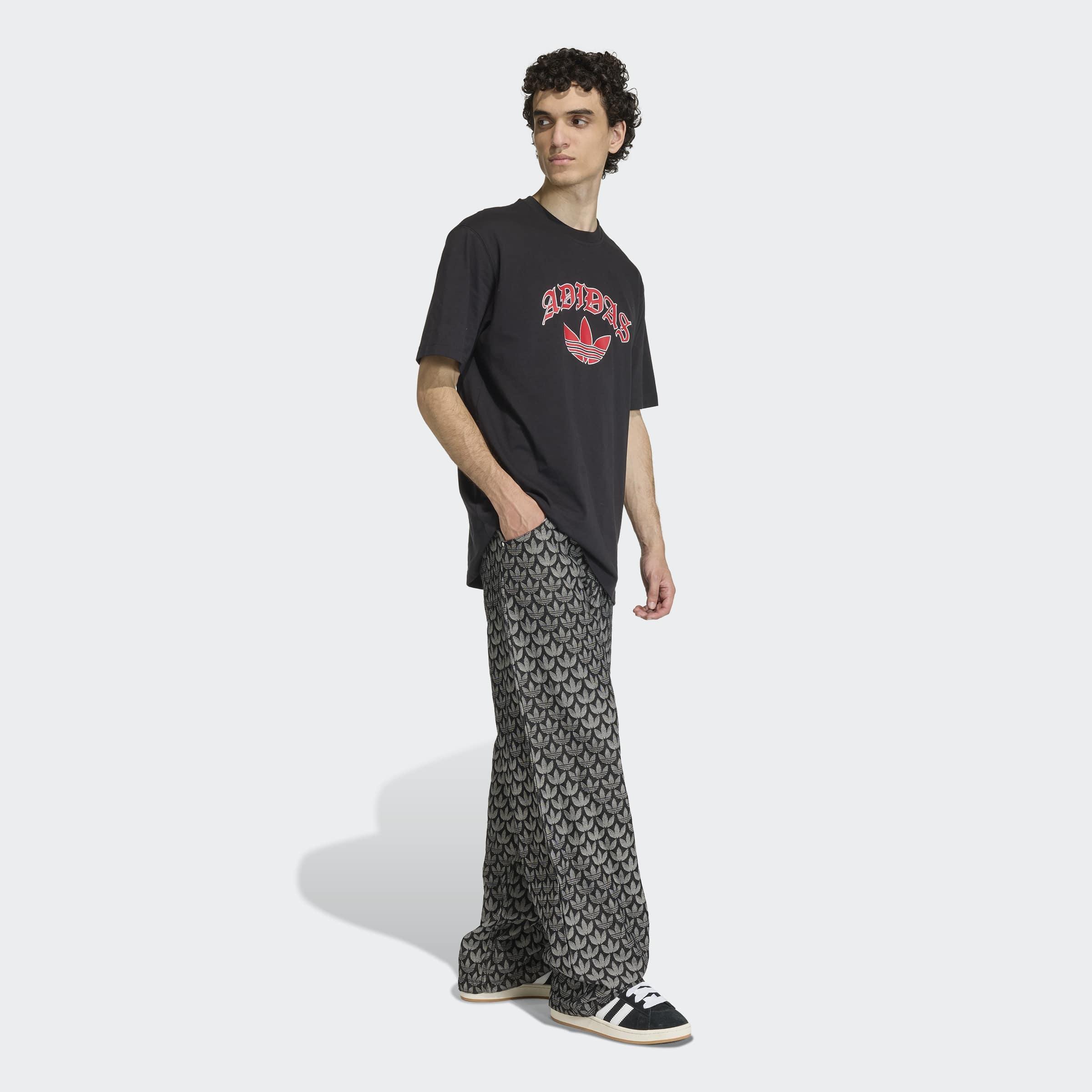 Trefoil Series T-Shirt, Black, A701_ONE, large image number 5