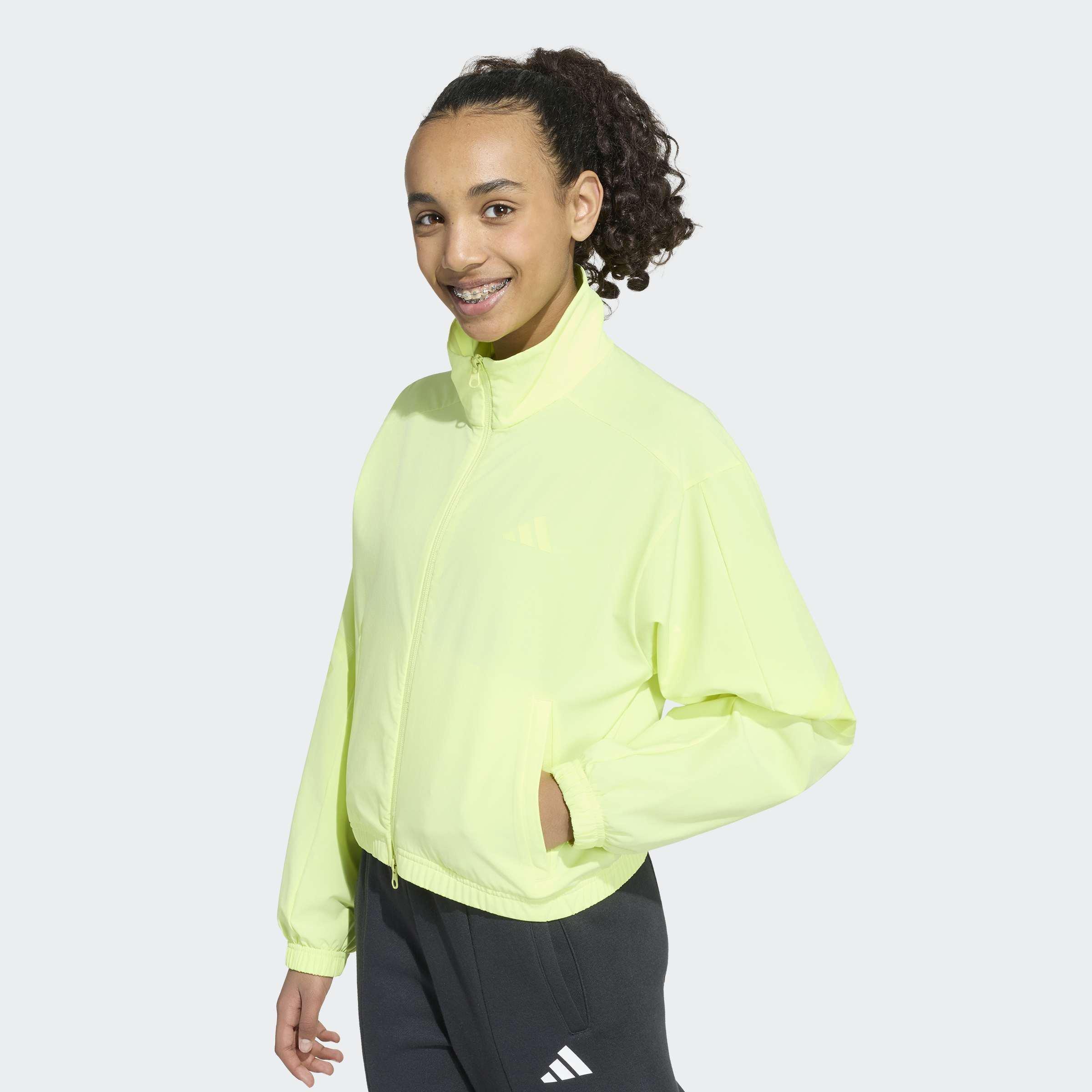 Kids Sport Icons Woven Jacket, Yellow, A701_ONE, large image number 2