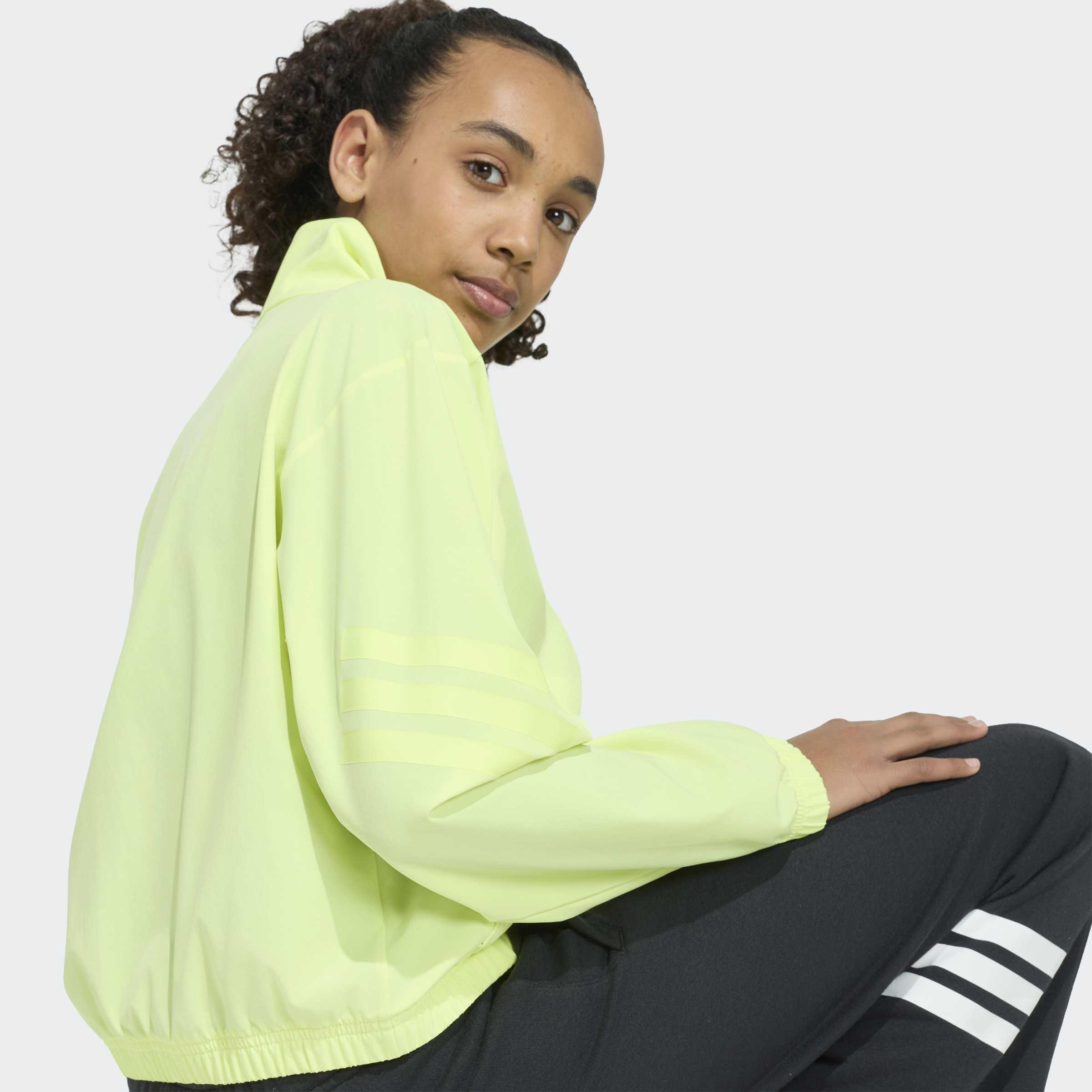 Kids Sport Icons Woven Jacket, Yellow, A701_ONE, large image number 3