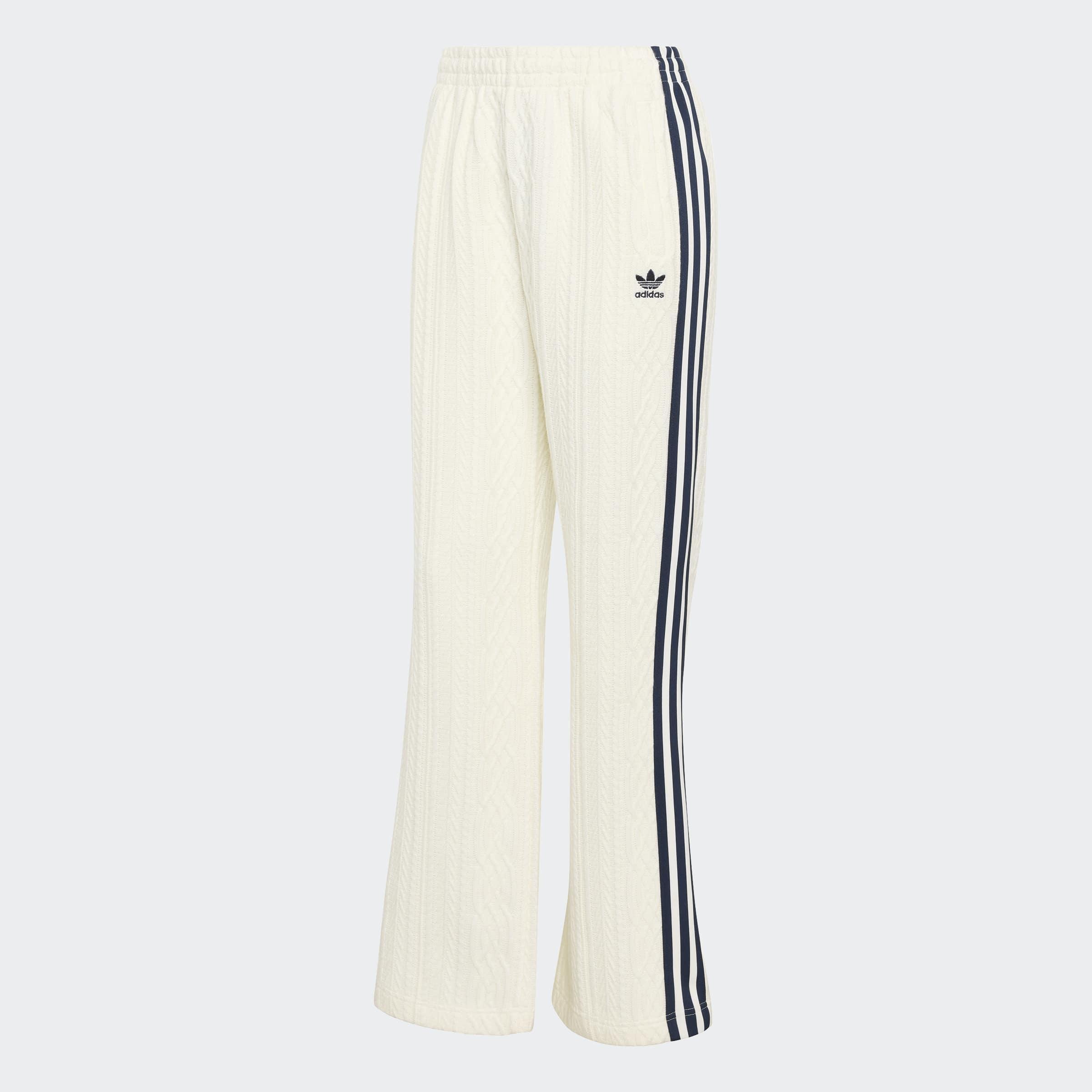 Adidas Originals Knit Classic Track Trousers, White