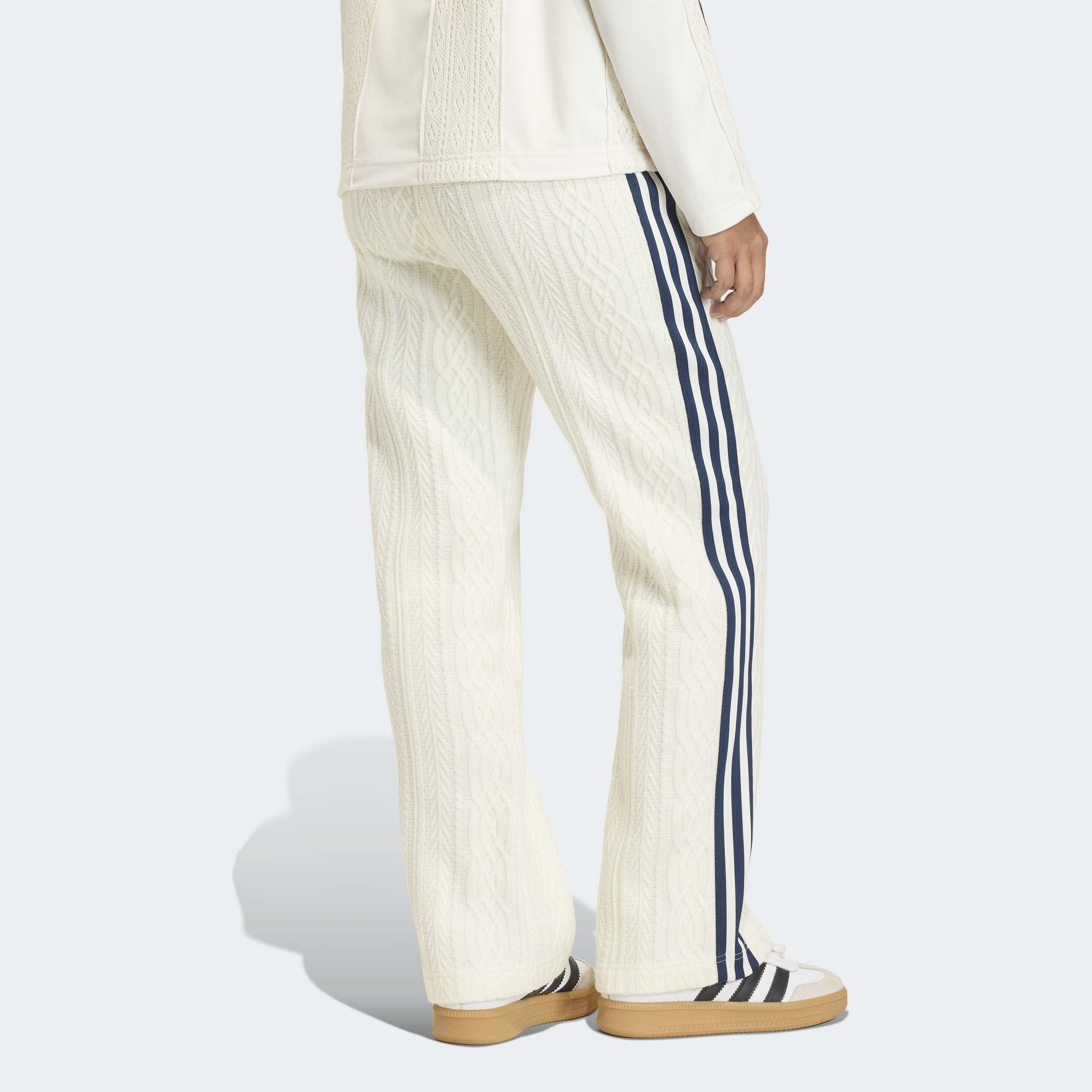 Adidas Originals Knit Classic Track Trousers, White