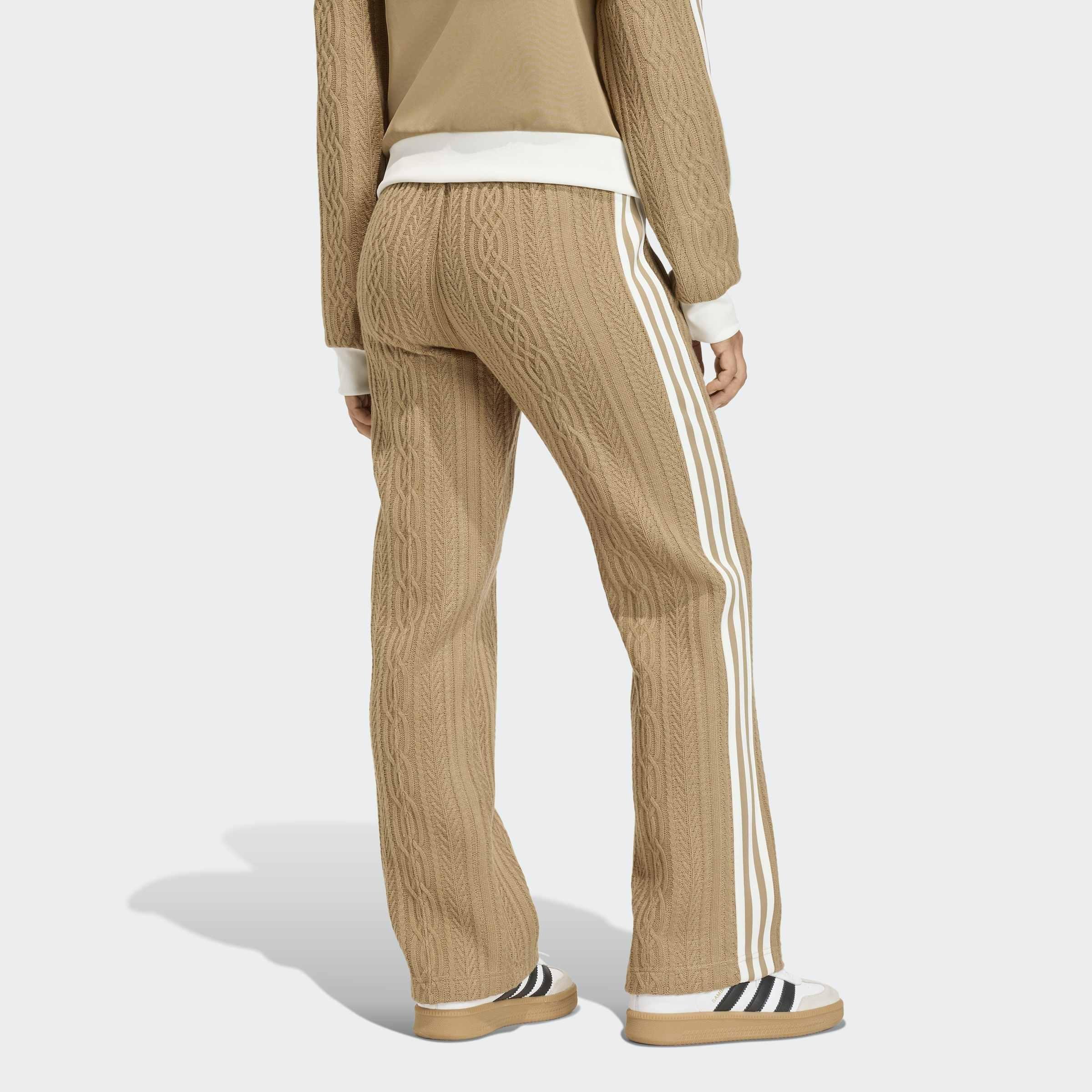 Adidas Originals Knit Classic Track Trousers, Beige