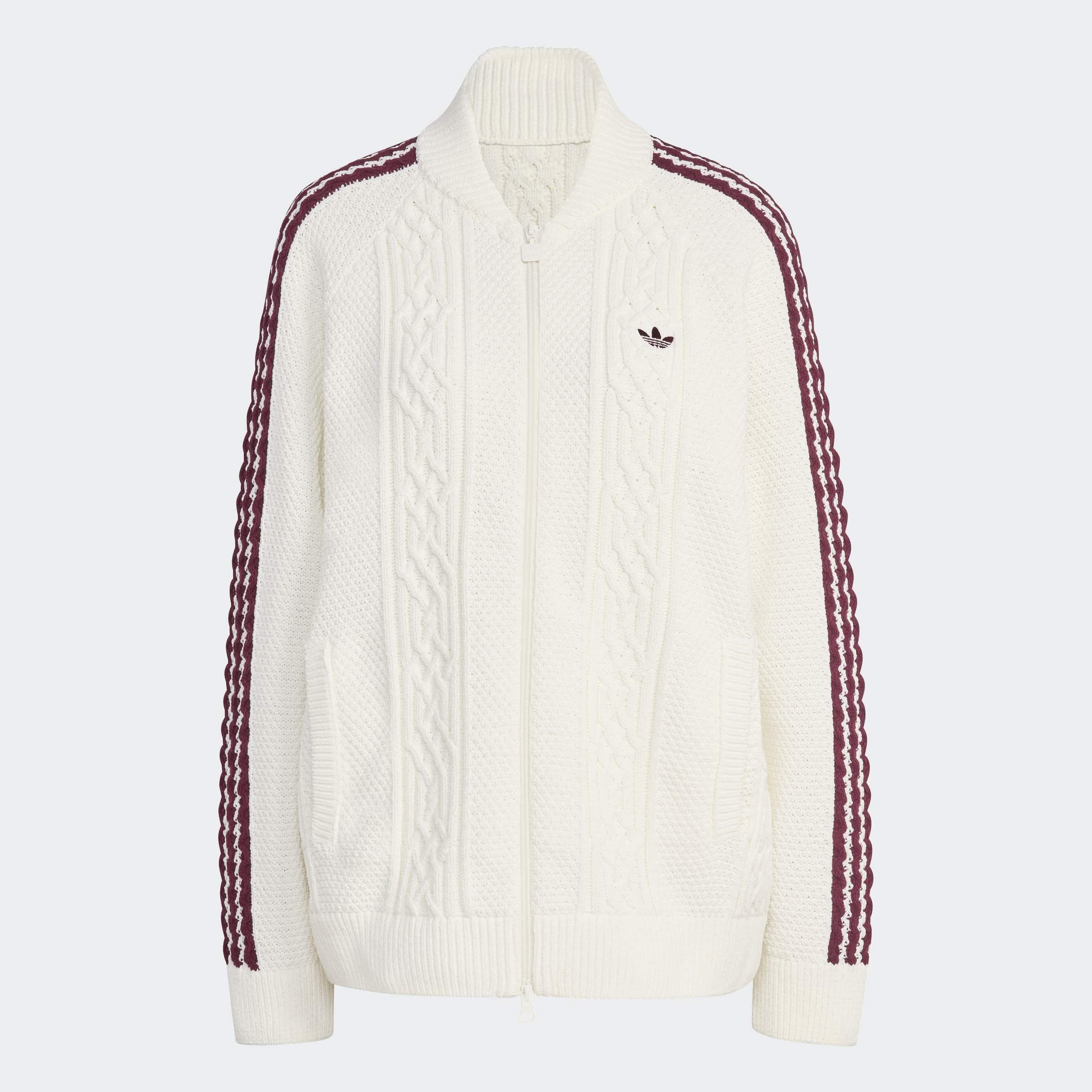 Adidas Originals Archive Cutline Knit Track Top, White
