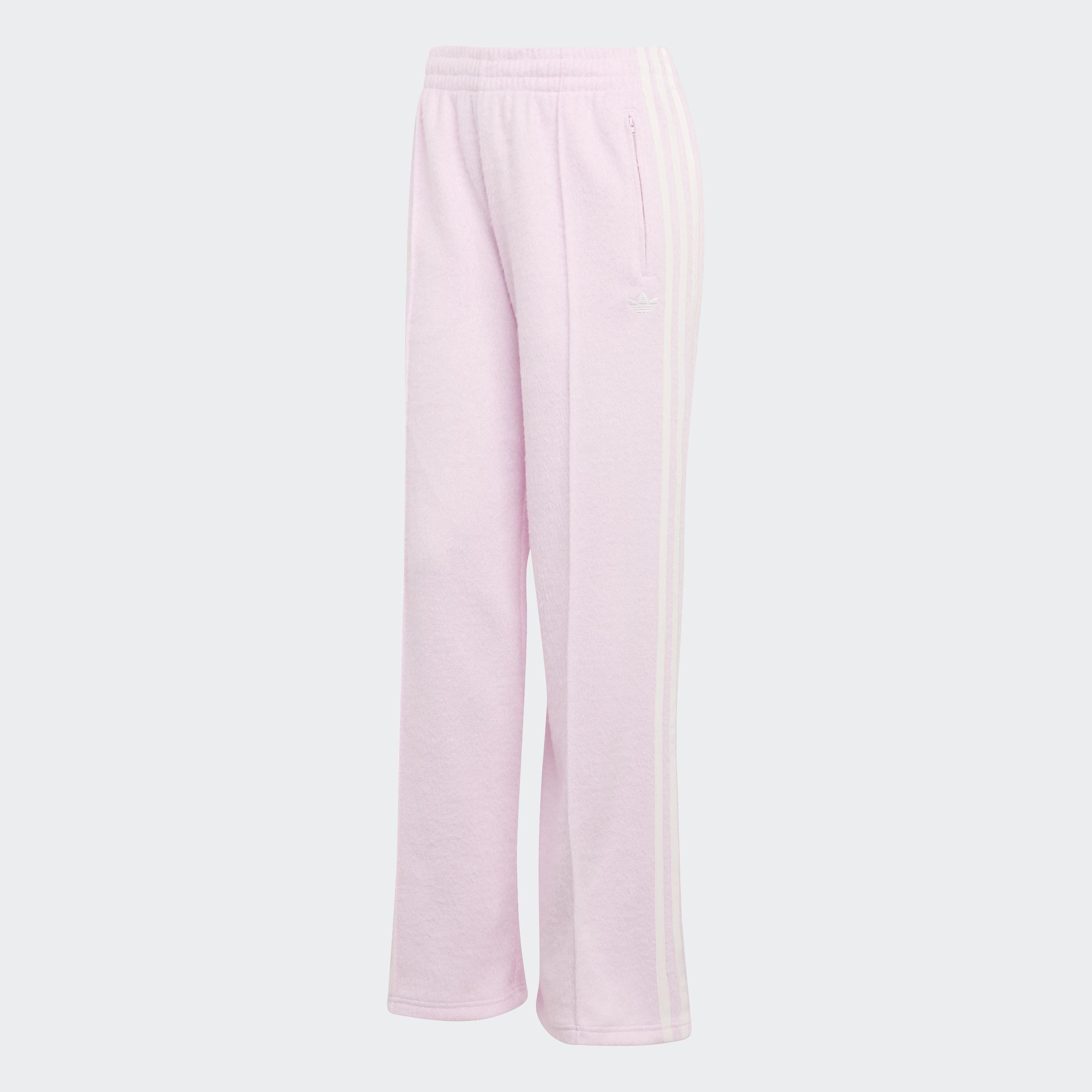 Adidas Originals Mohair Firebird Loose Track Tracksuit Bottoms, Pink