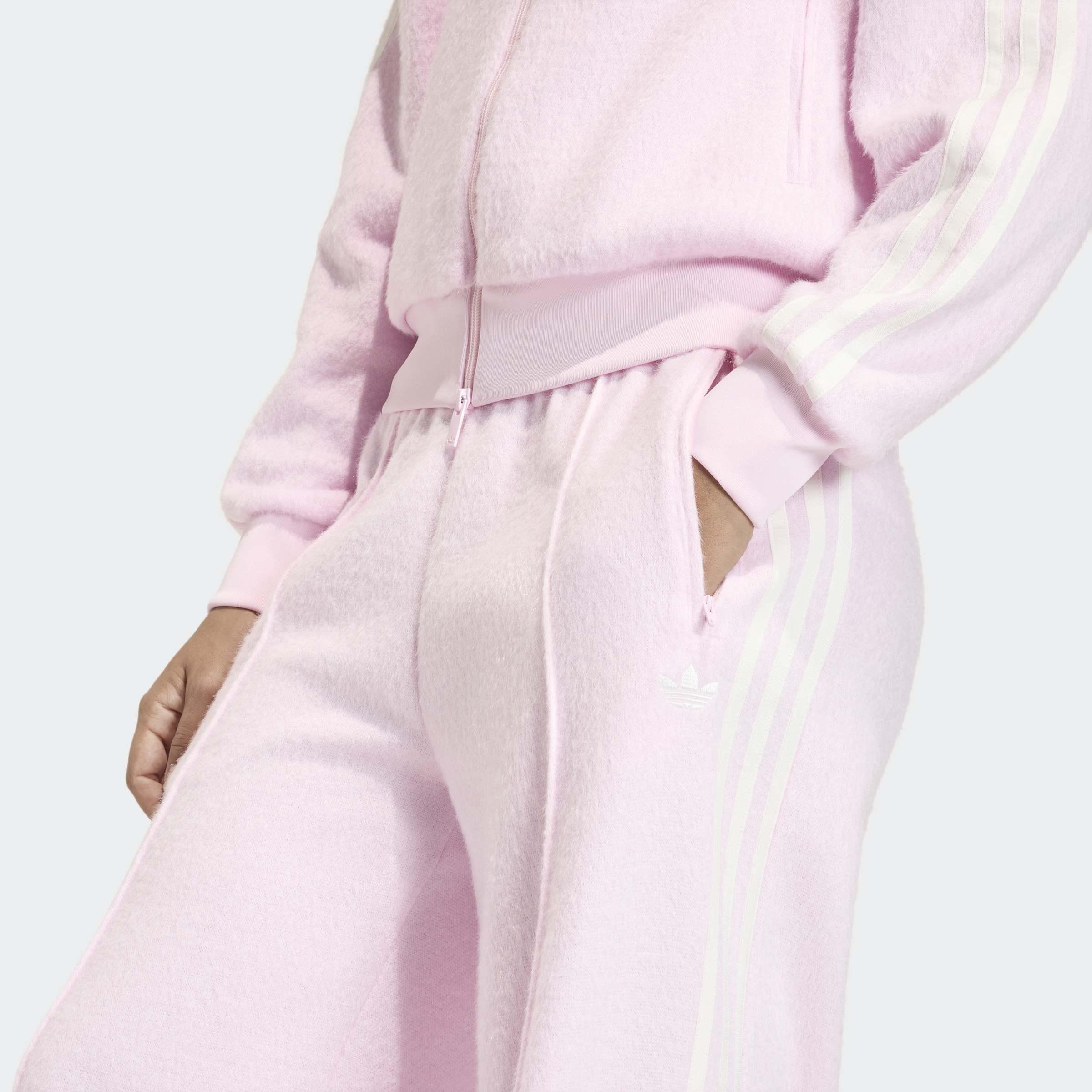 Adidas Originals Mohair Firebird Loose Track Tracksuit Bottoms, Pink, A701_ONE, large image number 2
