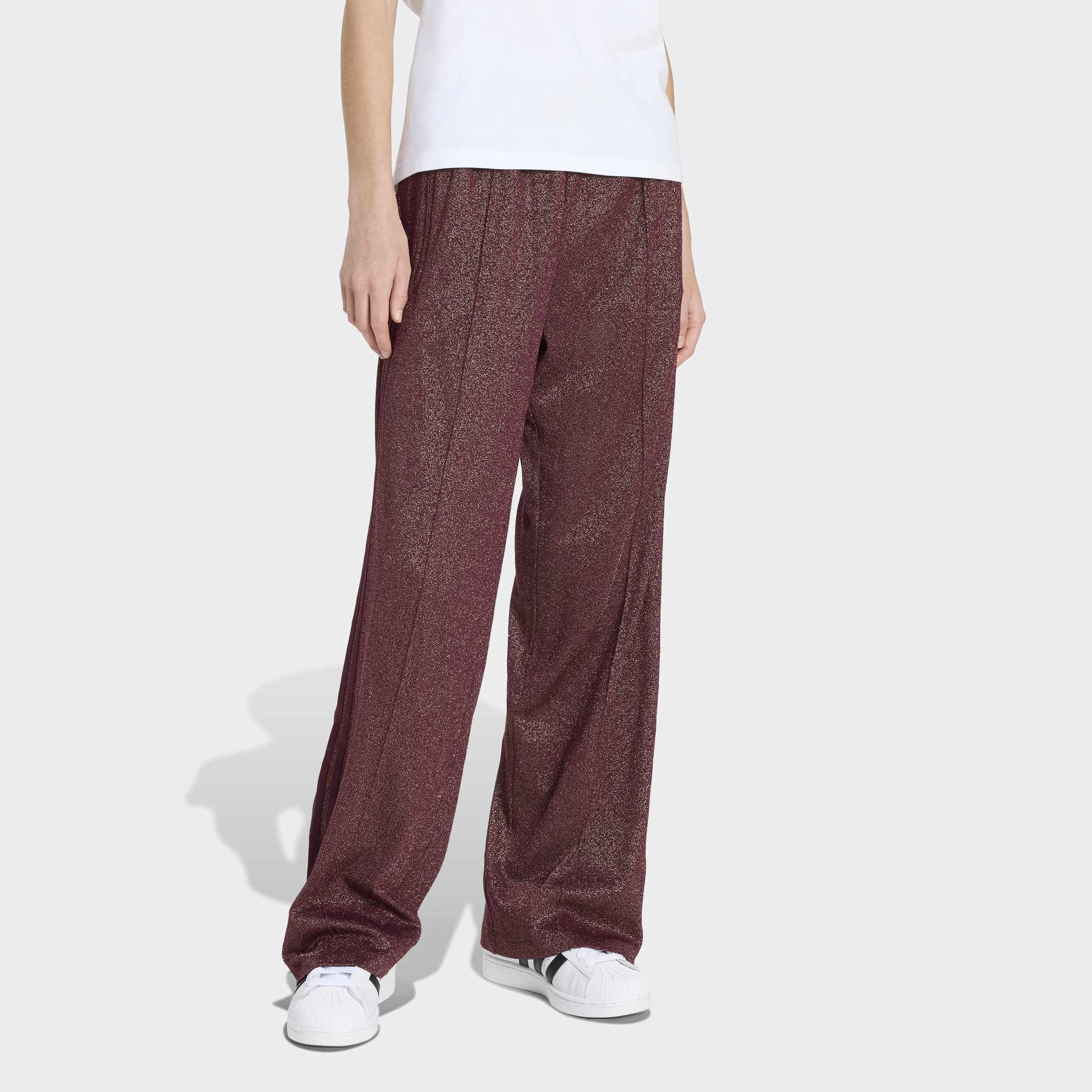 Adidas Originals Lurex Firebird Tp Trousers, Red, A701_ONE, large image number 5