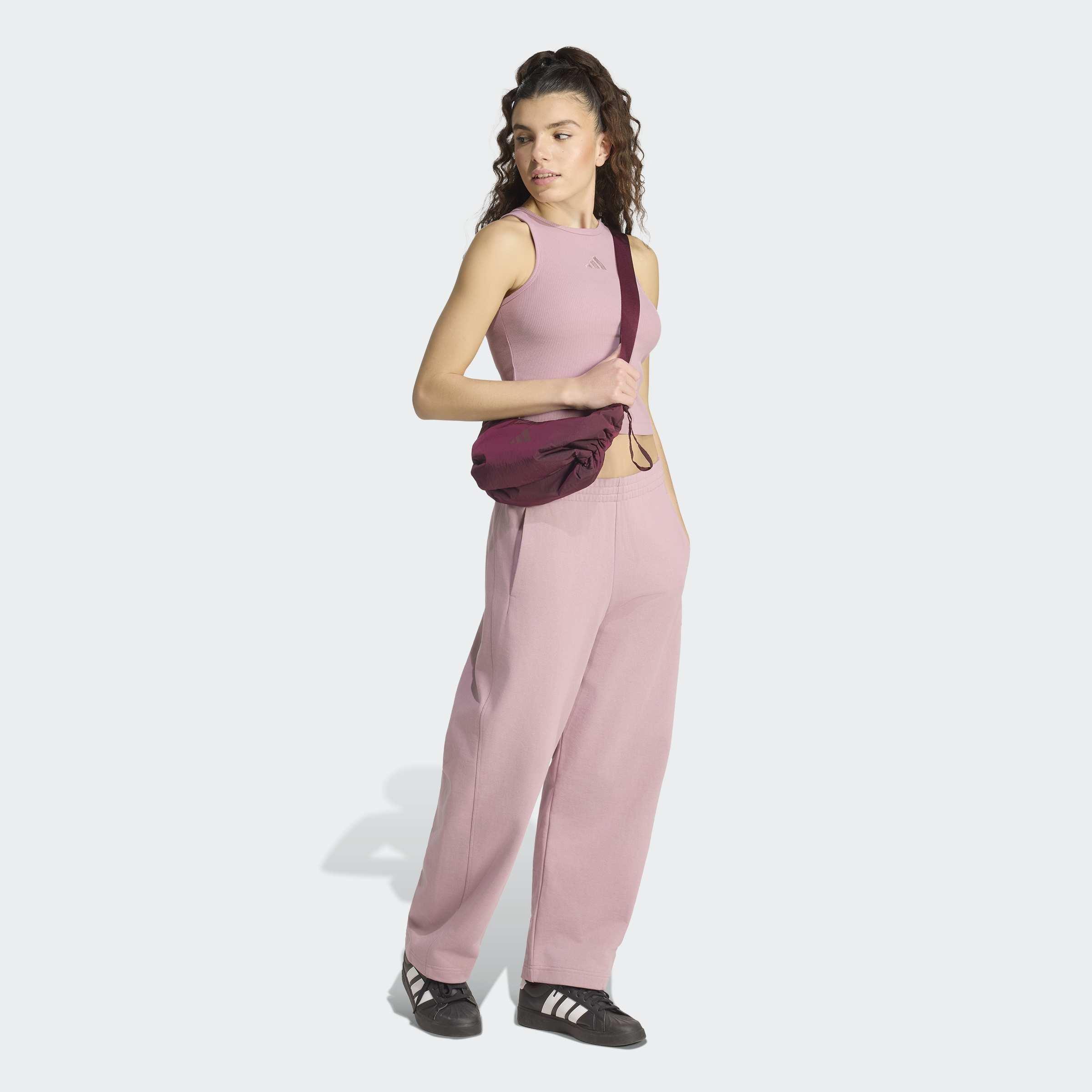 Adidas Kit Small Logo Rib Tank Top, Purple, A701_ONE, large image number 4