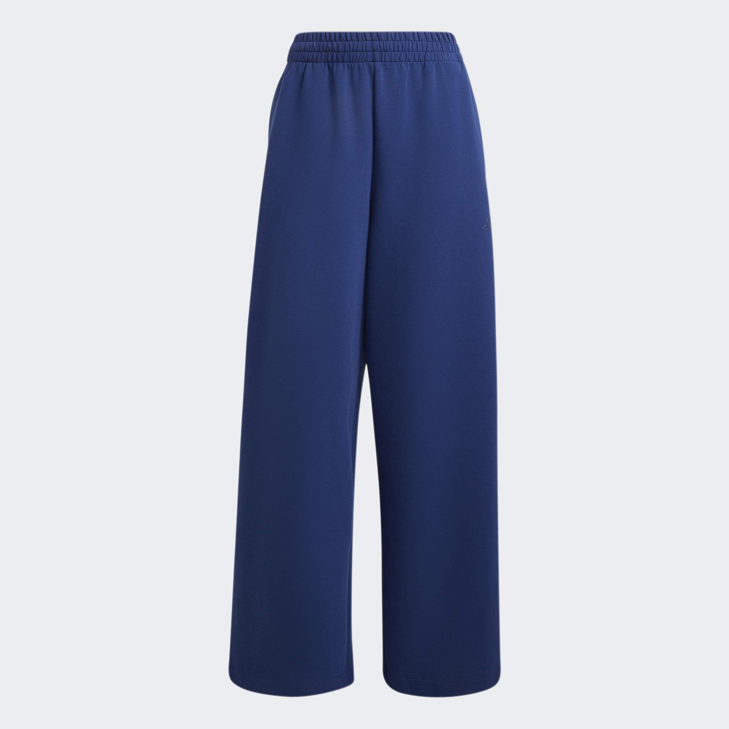 Soft Lux Straight Leg Tracksuit Bottoms, Blue, A701_ONE, large image number 0