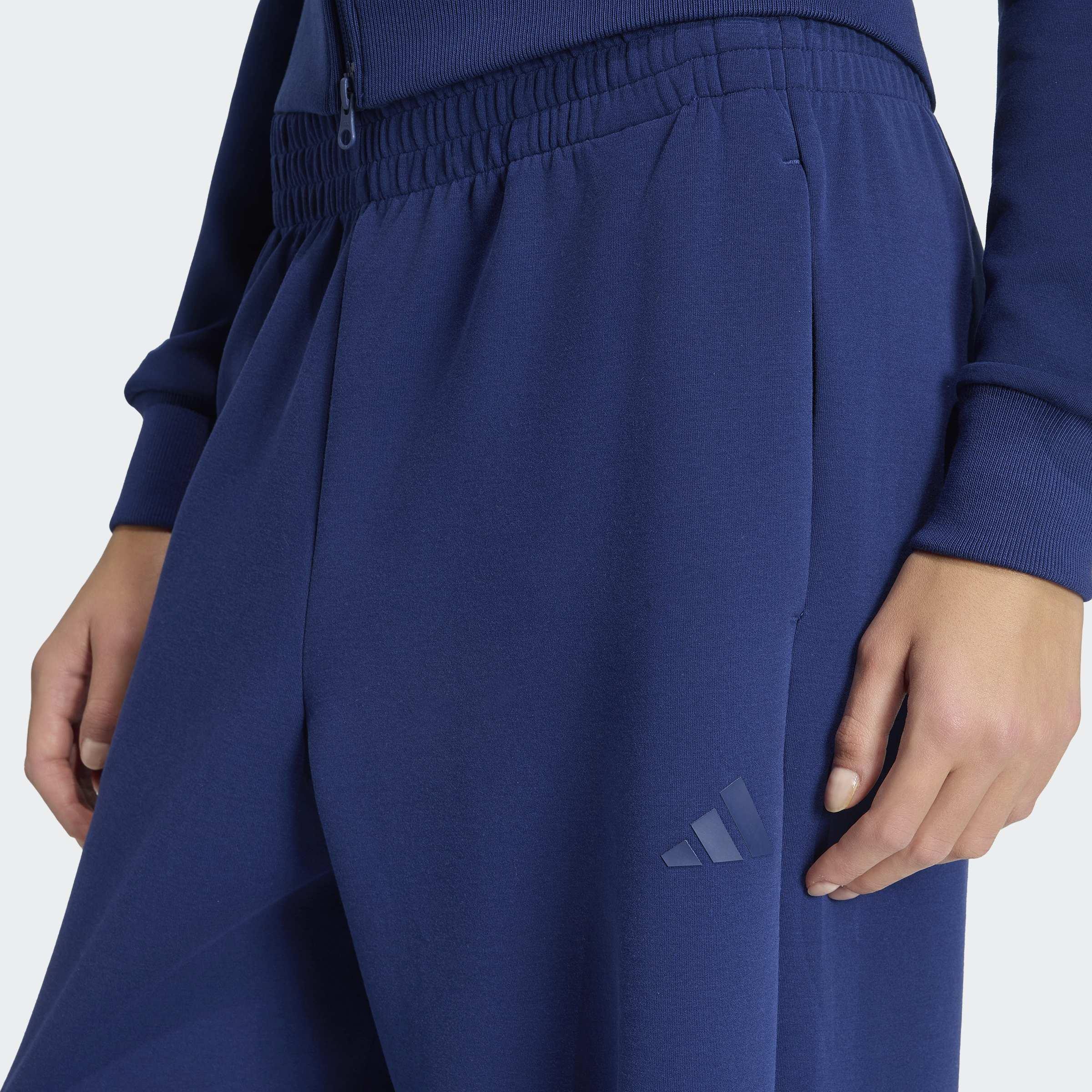 Soft Lux Straight Leg Tracksuit Bottoms, Blue, A701_ONE, large image number 2