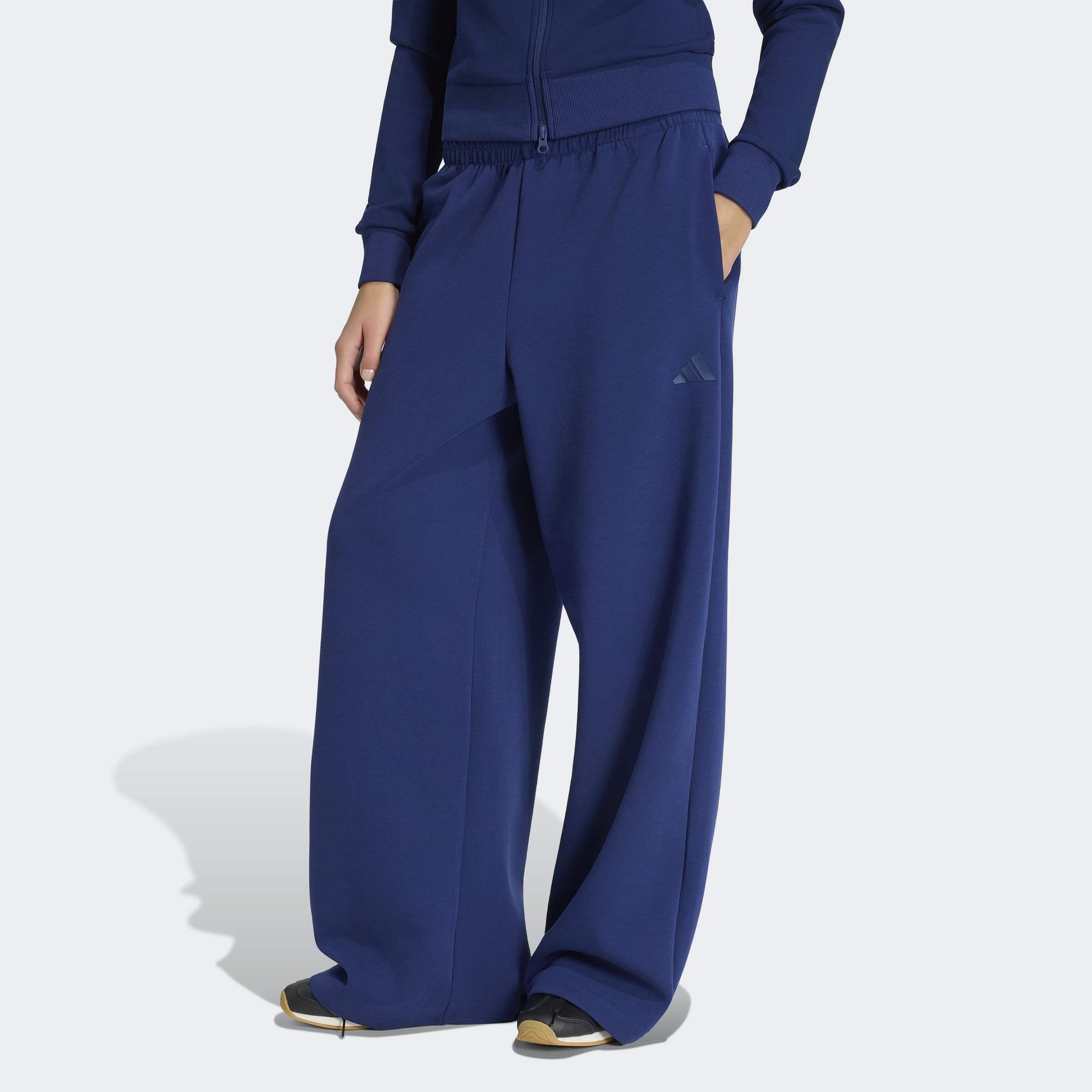 Soft Lux Straight Leg Tracksuit Bottoms, Blue, A701_ONE, large image number 4