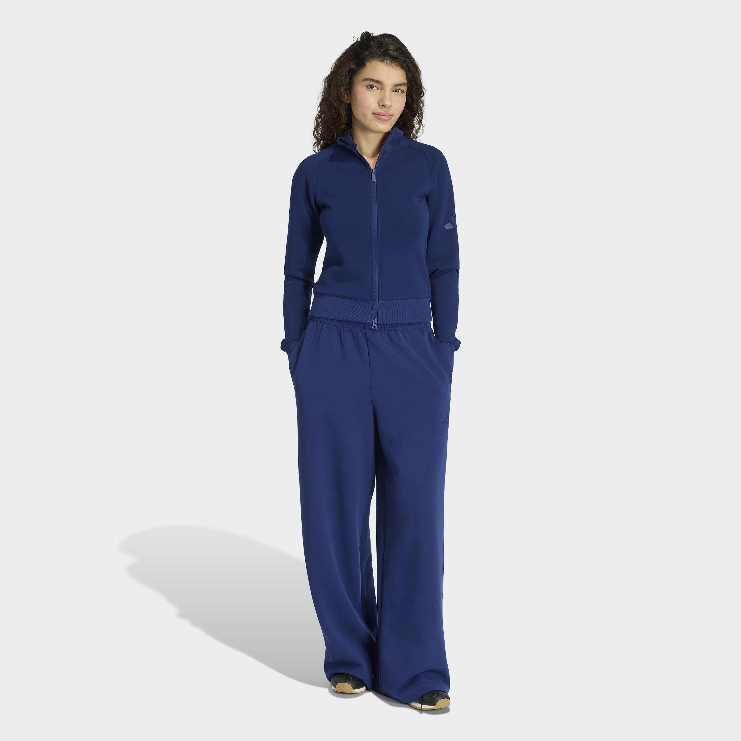 Soft Lux Straight Leg Tracksuit Bottoms, Blue, A701_ONE, large image number 5