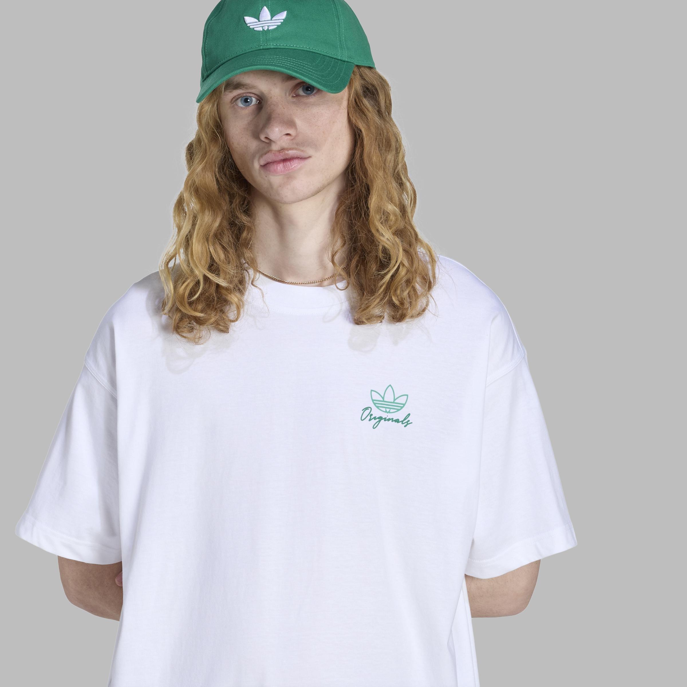 Outline Palm T-Shirt, White, A701_ONE, large image number 1