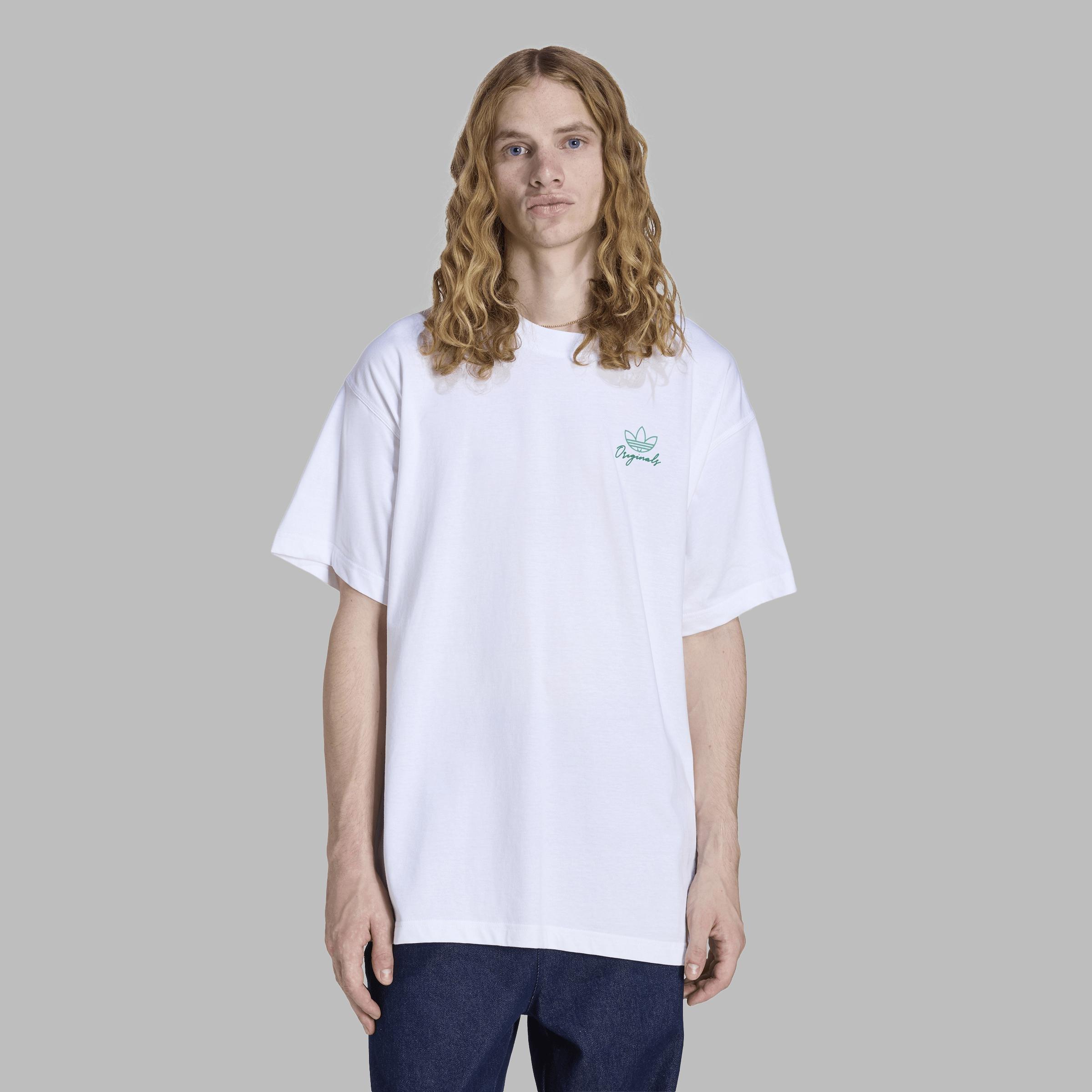 Outline Palm T-Shirt, White, A701_ONE, large image number 3