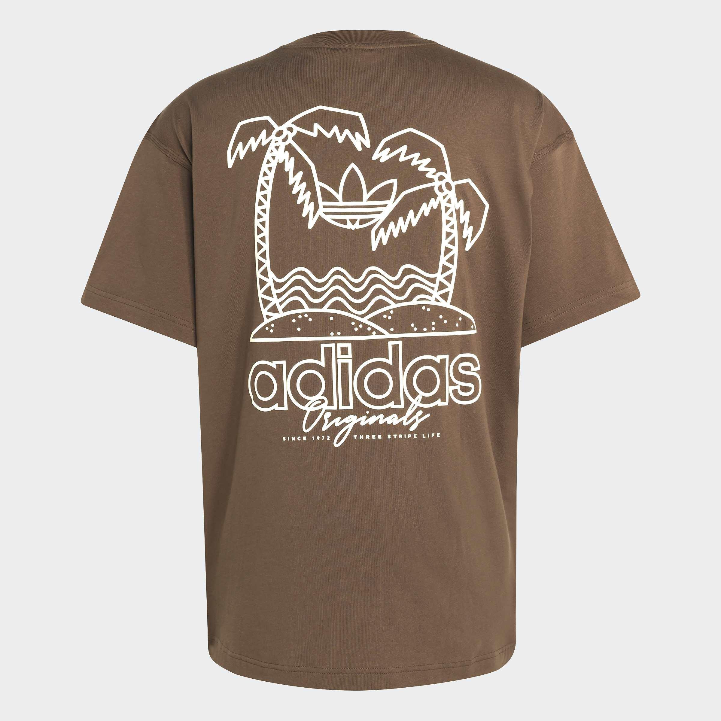 Outline Palm T-Shirt, Brown