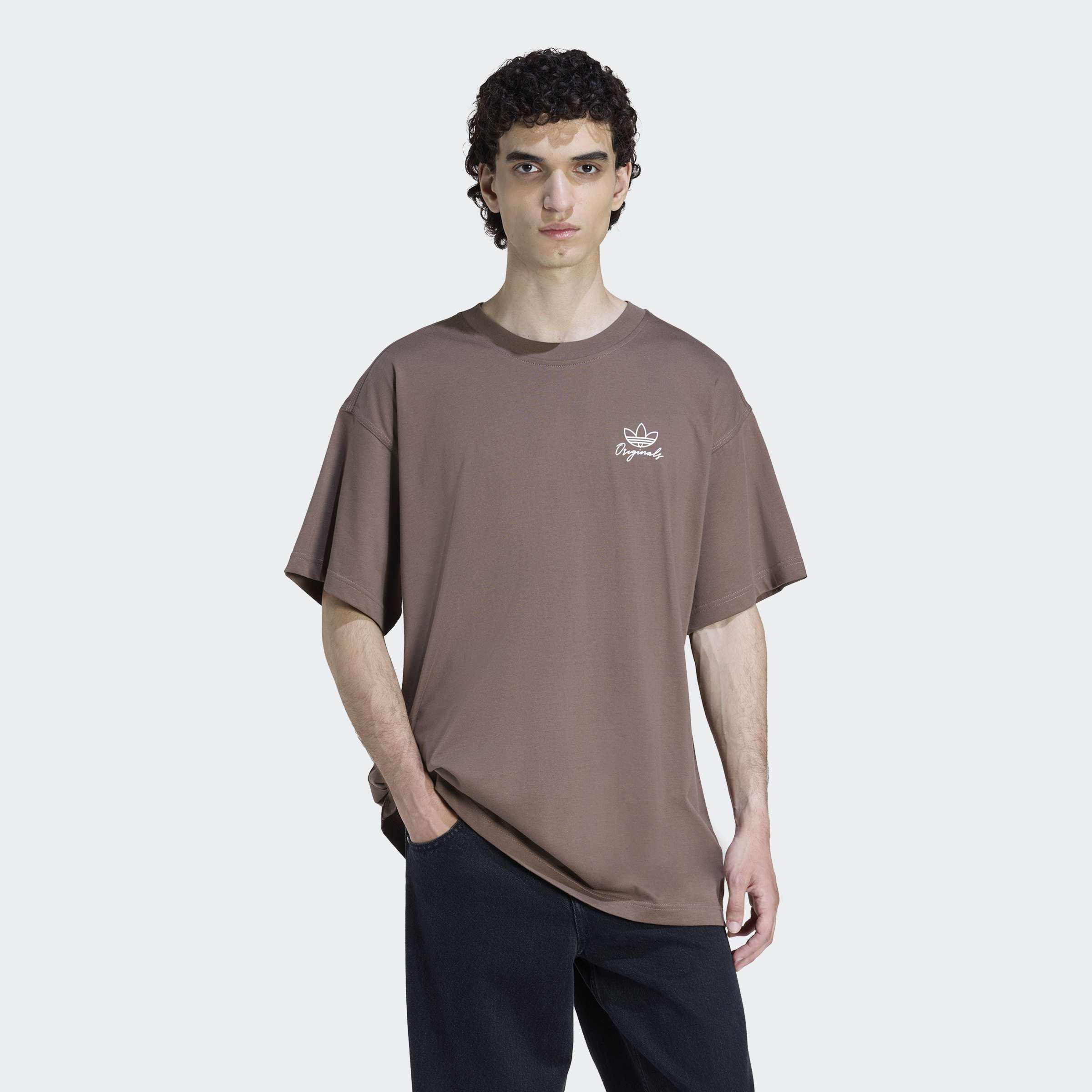 Outline Palm T-Shirt, Brown, A701_ONE, large image number 5