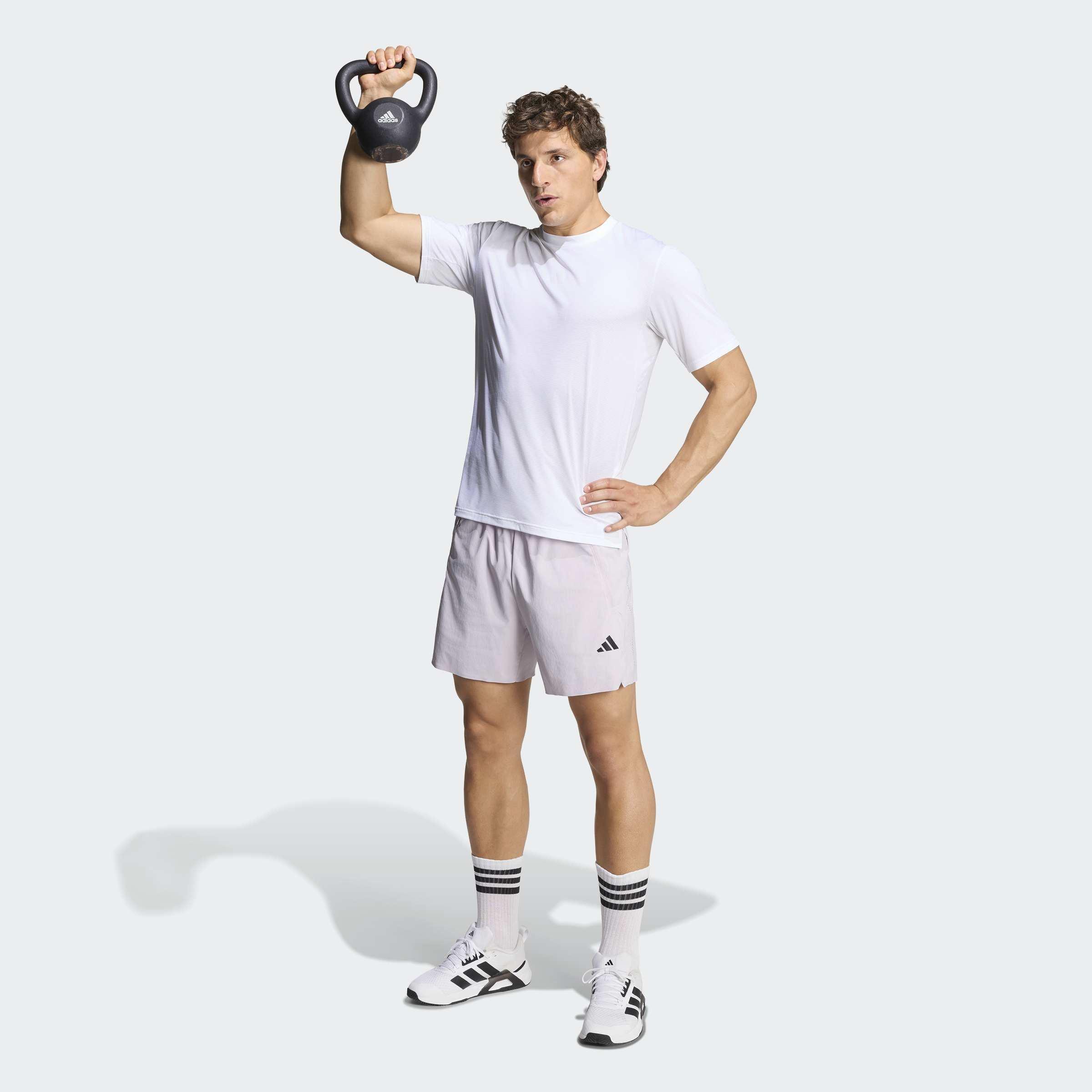Tech Intensity Workout T-Shirt, White, A701_ONE, large image number 5