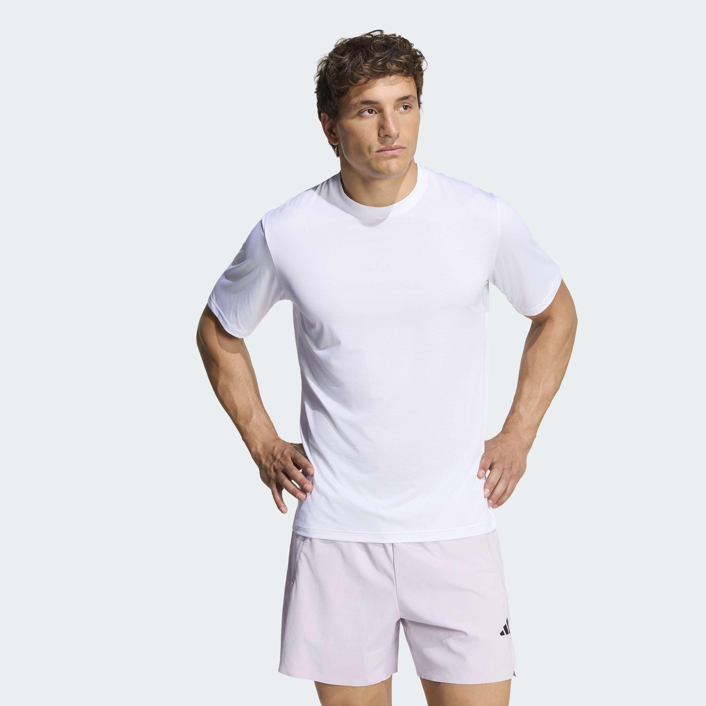Tech Intensity Workout T-Shirt, White, A701_ONE, large image number 6