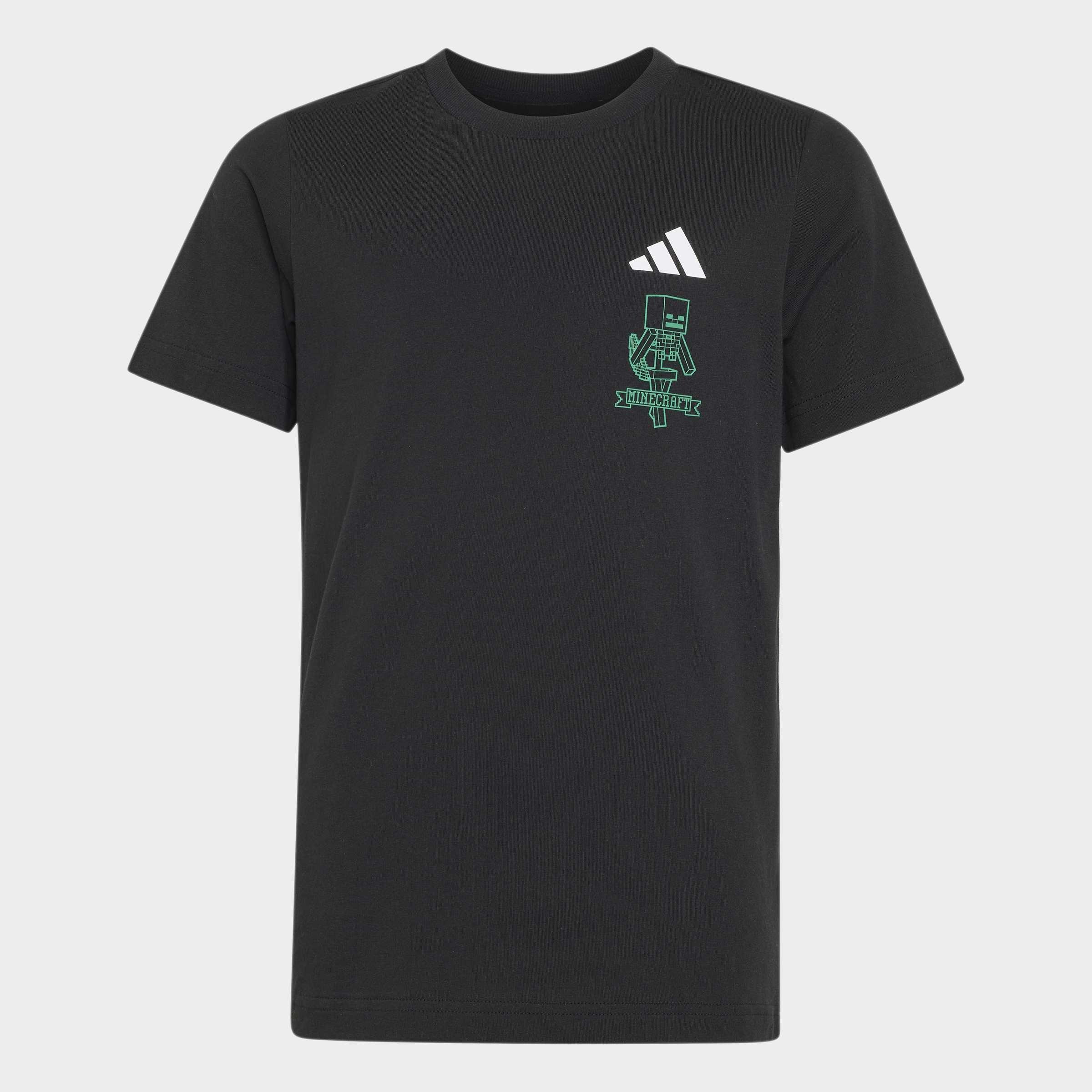 Kids Unisex adidas Minecraft T-Shirt, Black