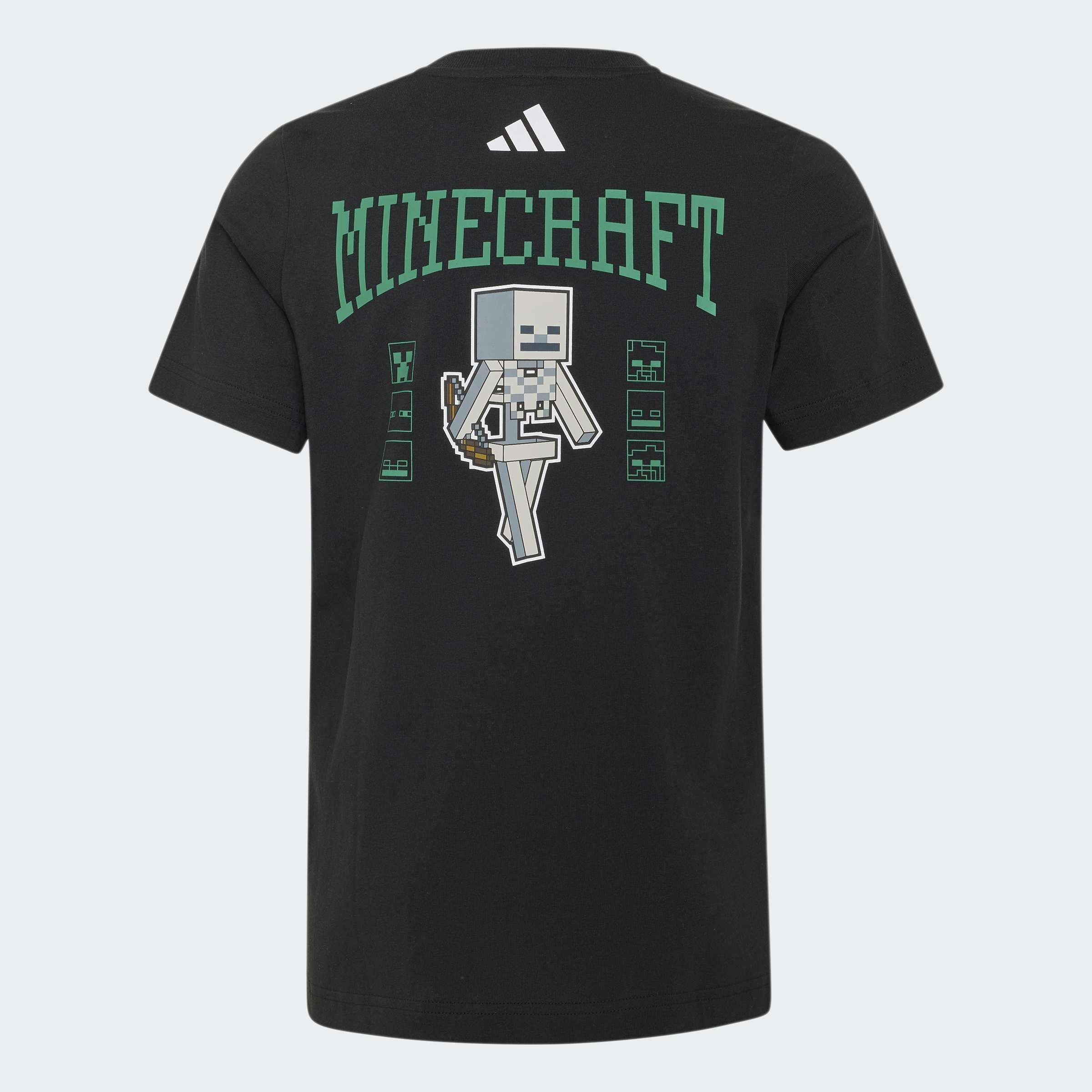 Kids Unisex adidas Minecraft T-Shirt, Black