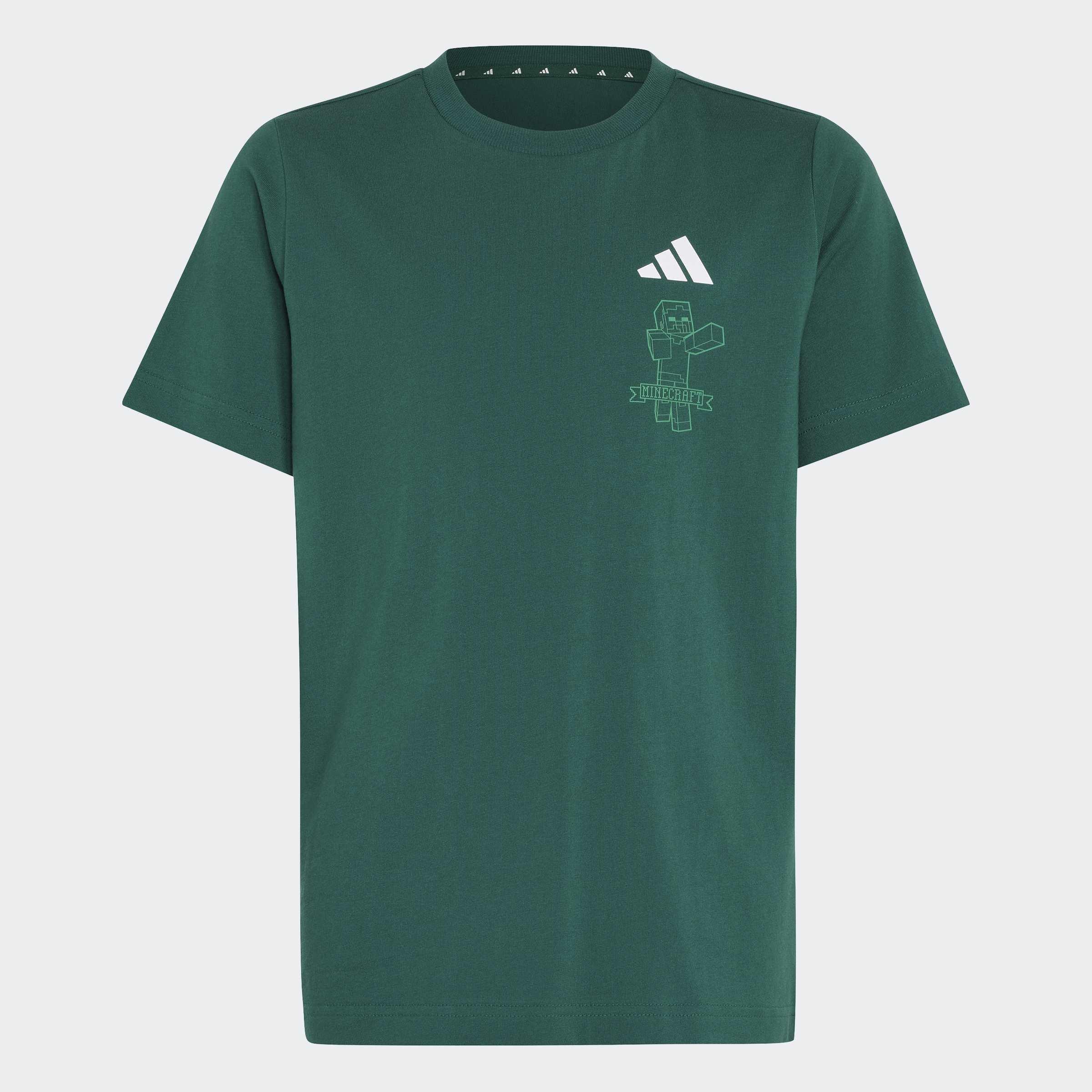Kids Unisex adidas Minecraft T-Shirt, Green