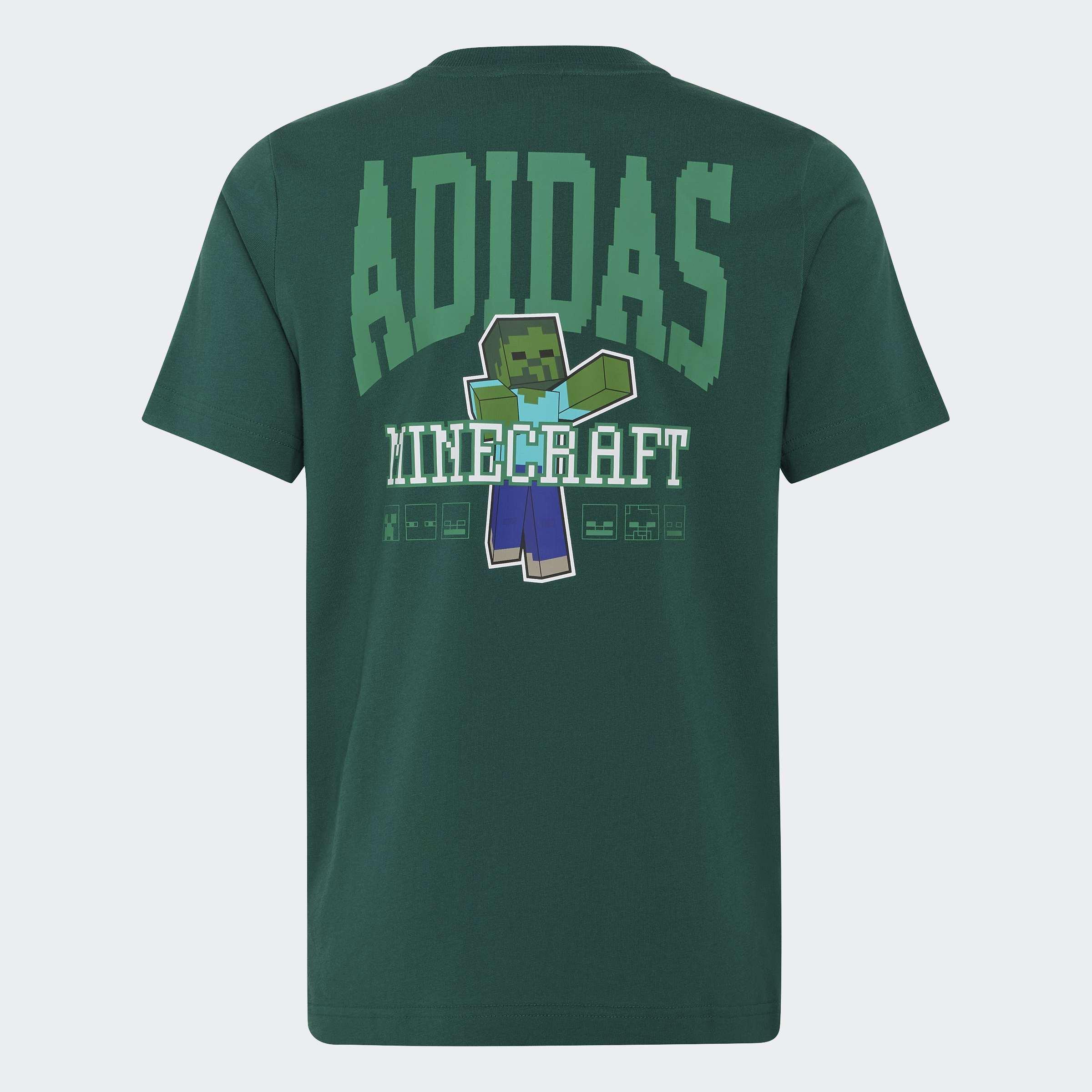 Kids Unisex adidas Minecraft T-Shirt, Green