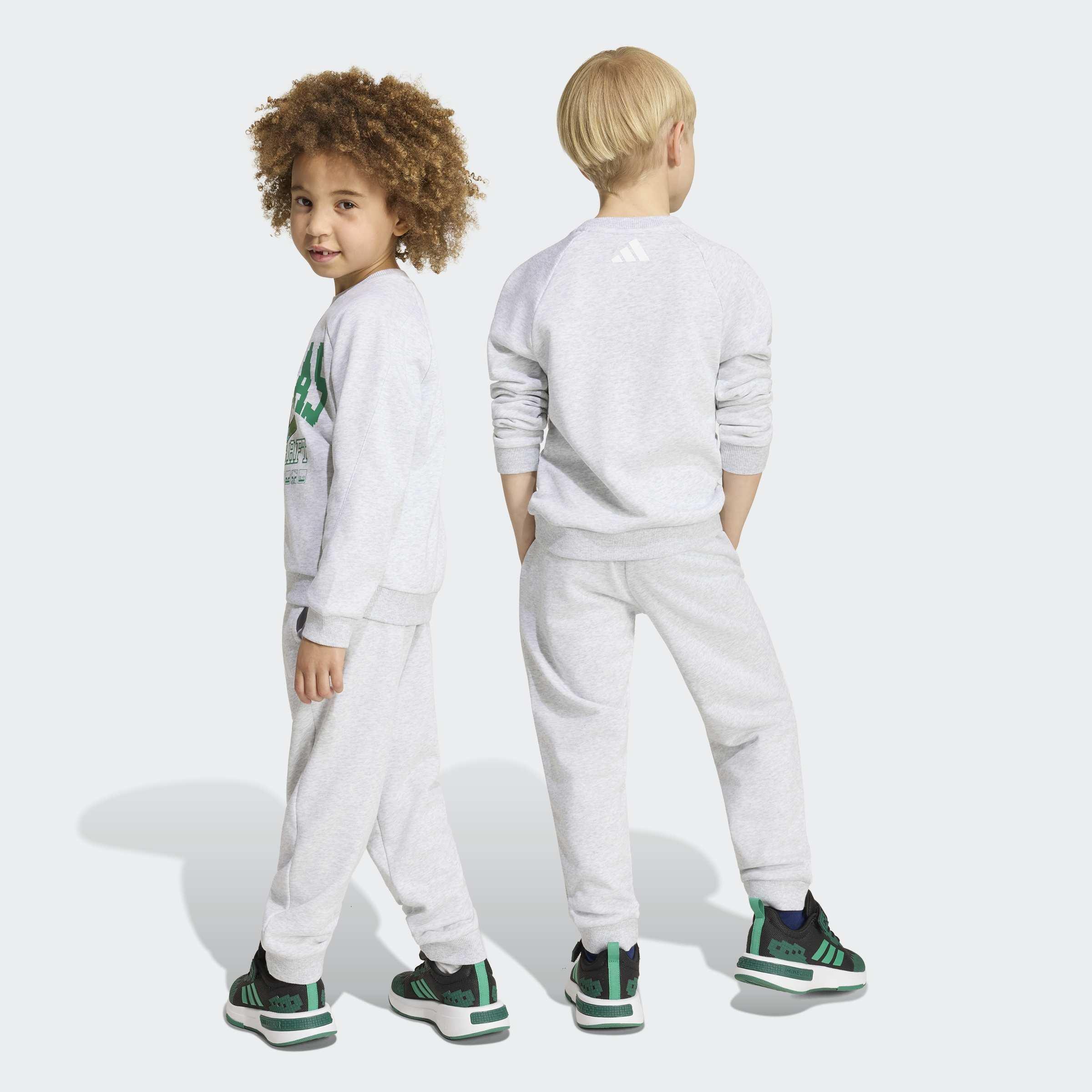 Kids Unisex adidas Minecraft Jogger Set, Grey