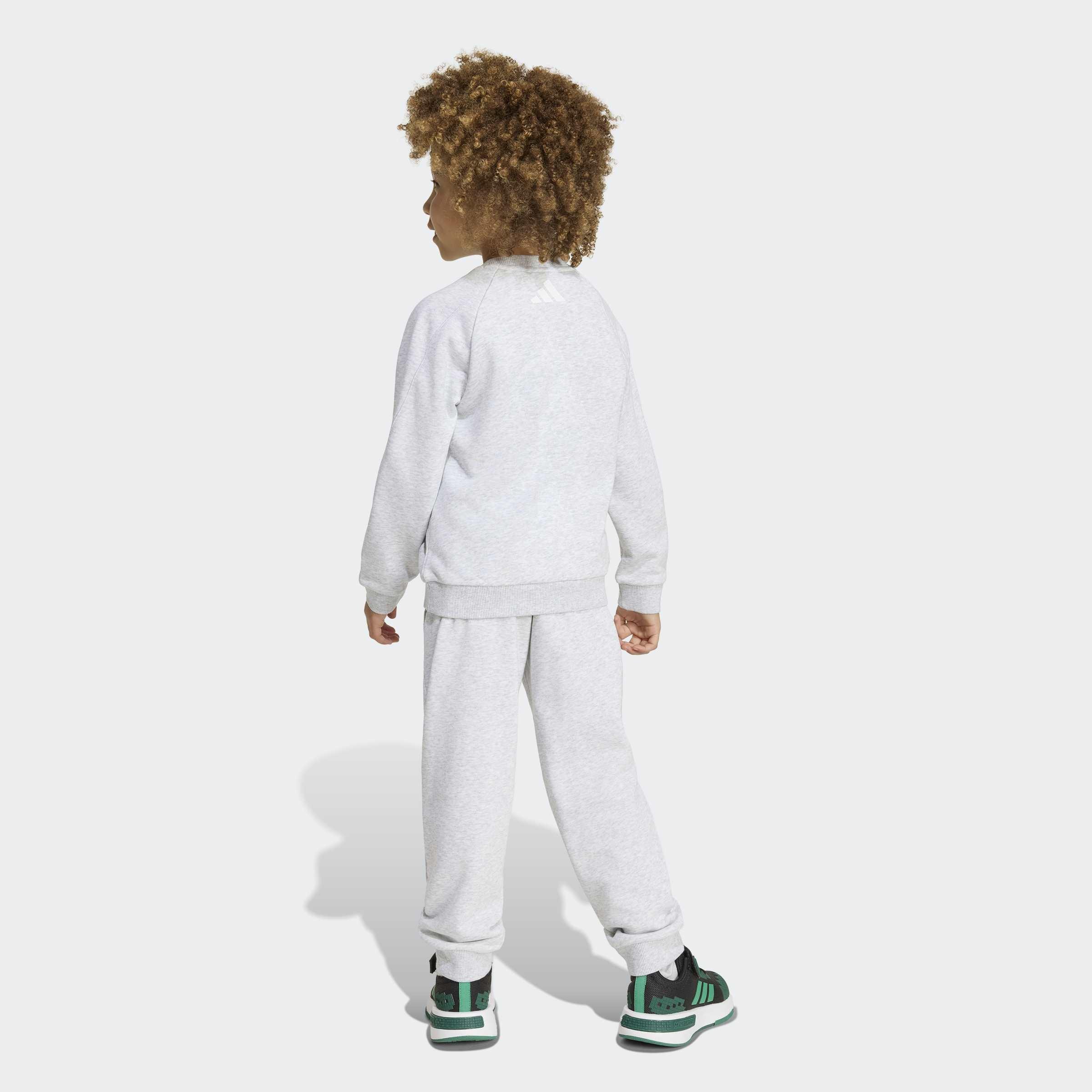 Kids Unisex adidas Minecraft Jogger Set, Grey, A701_ONE, large image number 2
