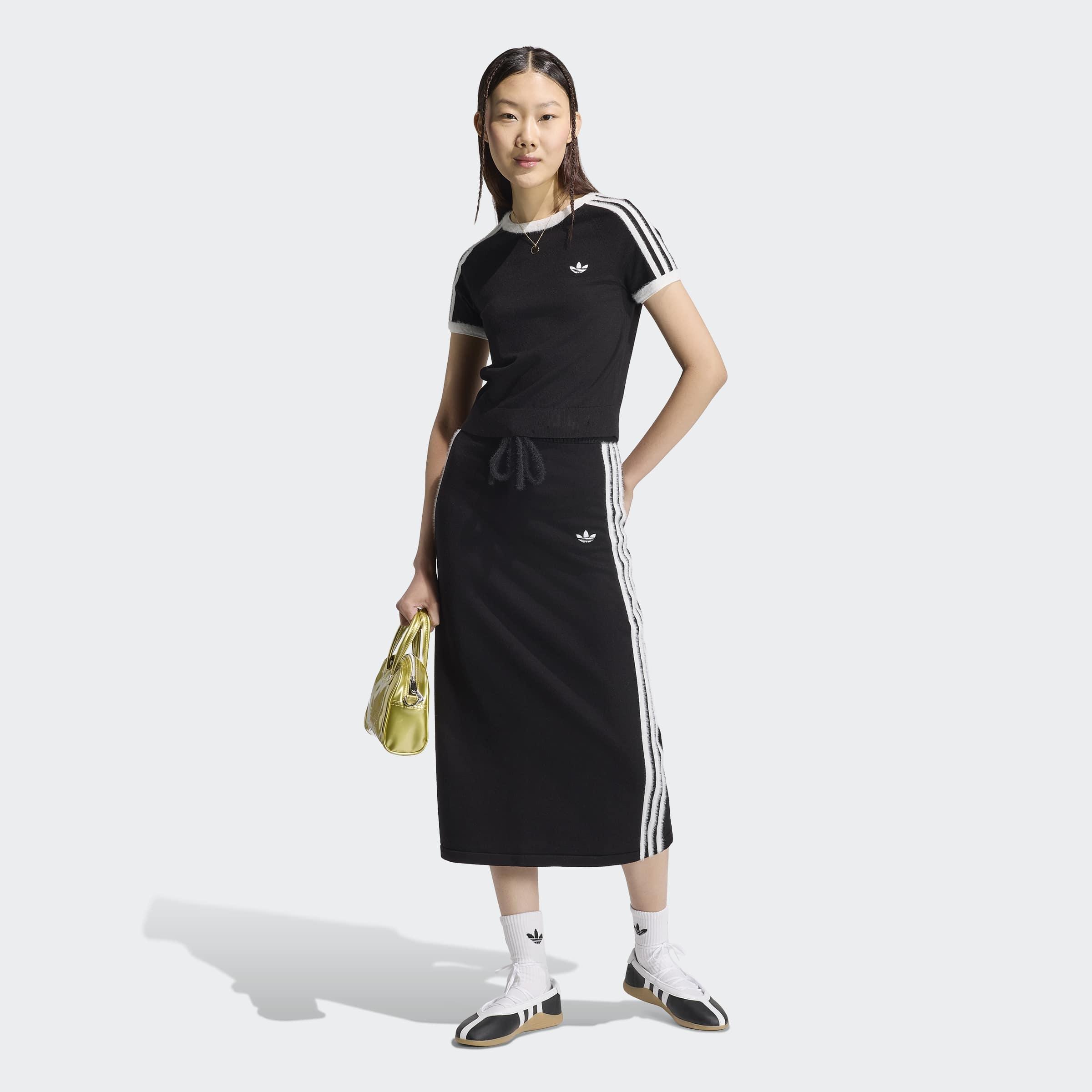 Knitted Skirt, Black, A701_ONE, large image number 4