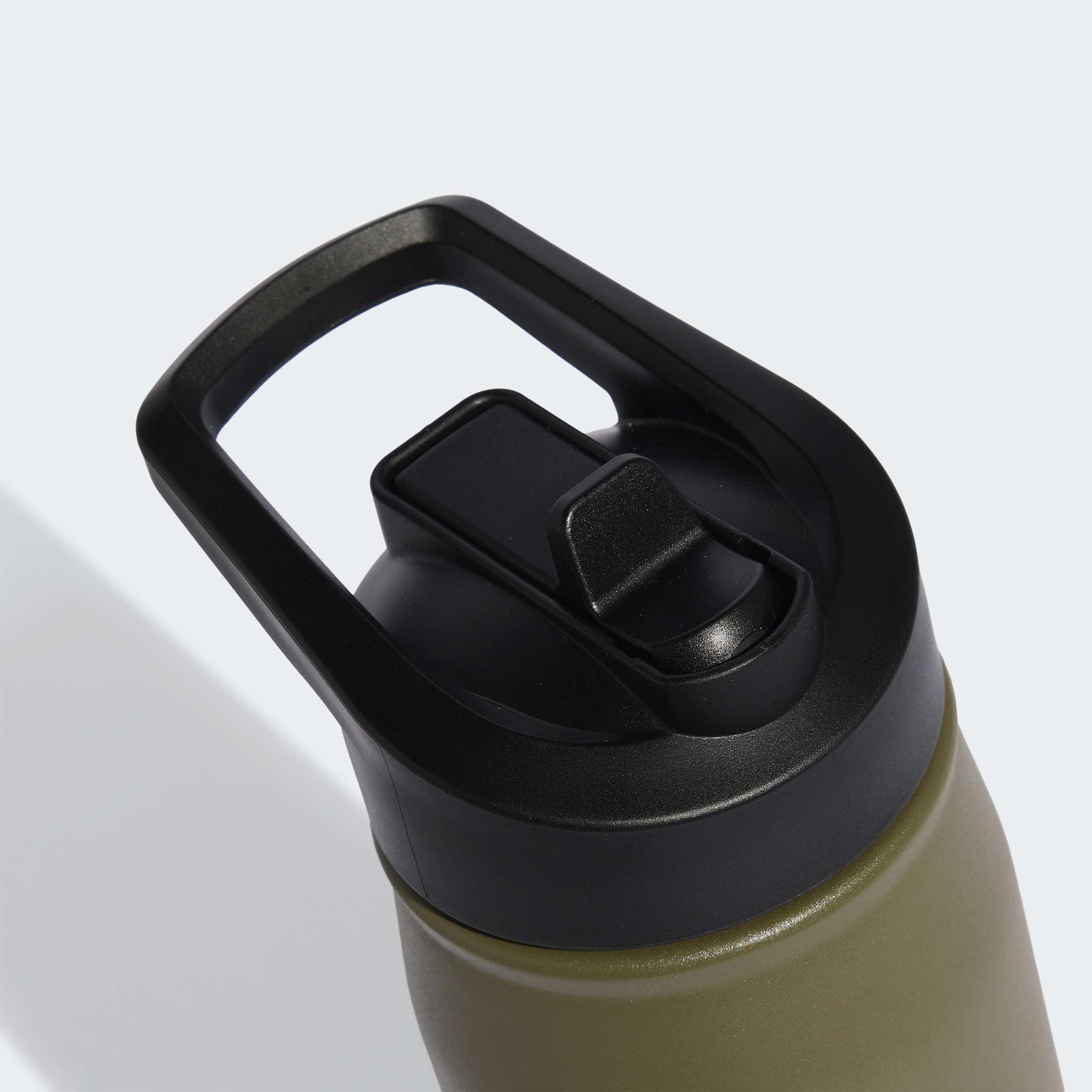 Unisex Metal Water Bottle Straw 0.6 Liter, Green, A701_ONE, large image number 2