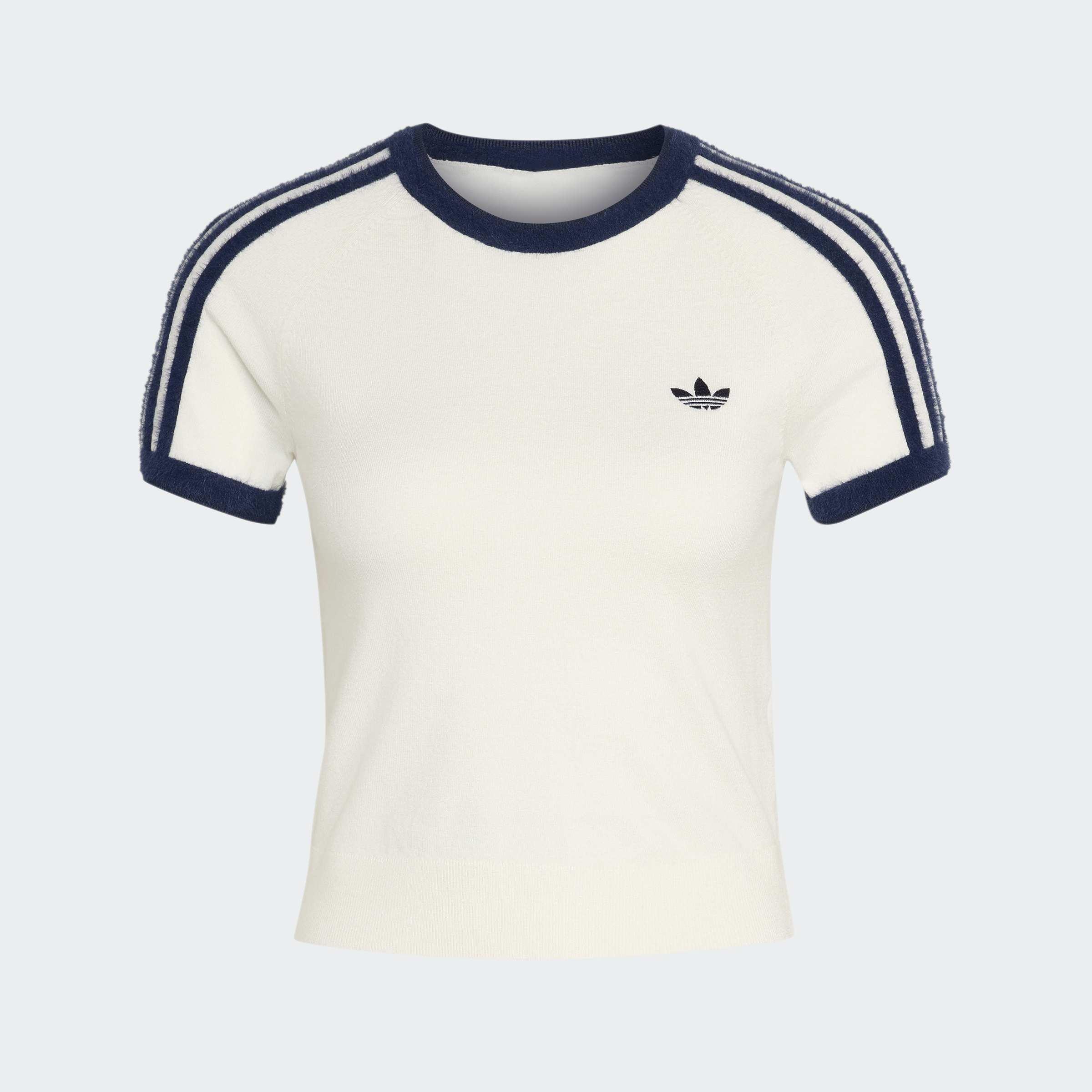Knitted T-Shirt, White
