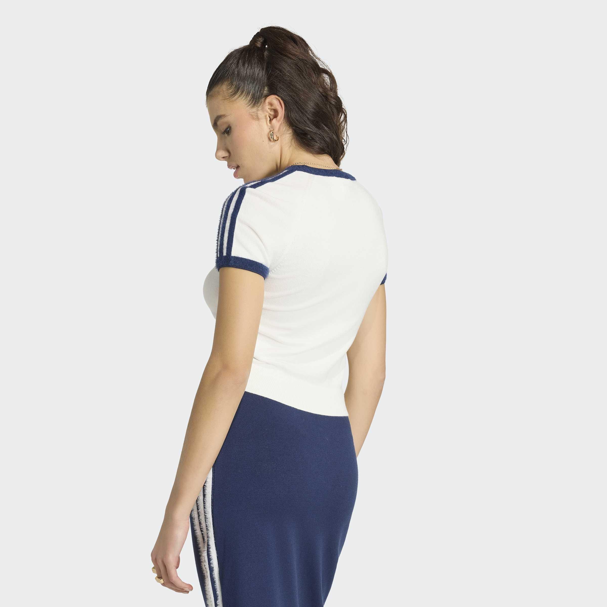 Knitted T-Shirt, White