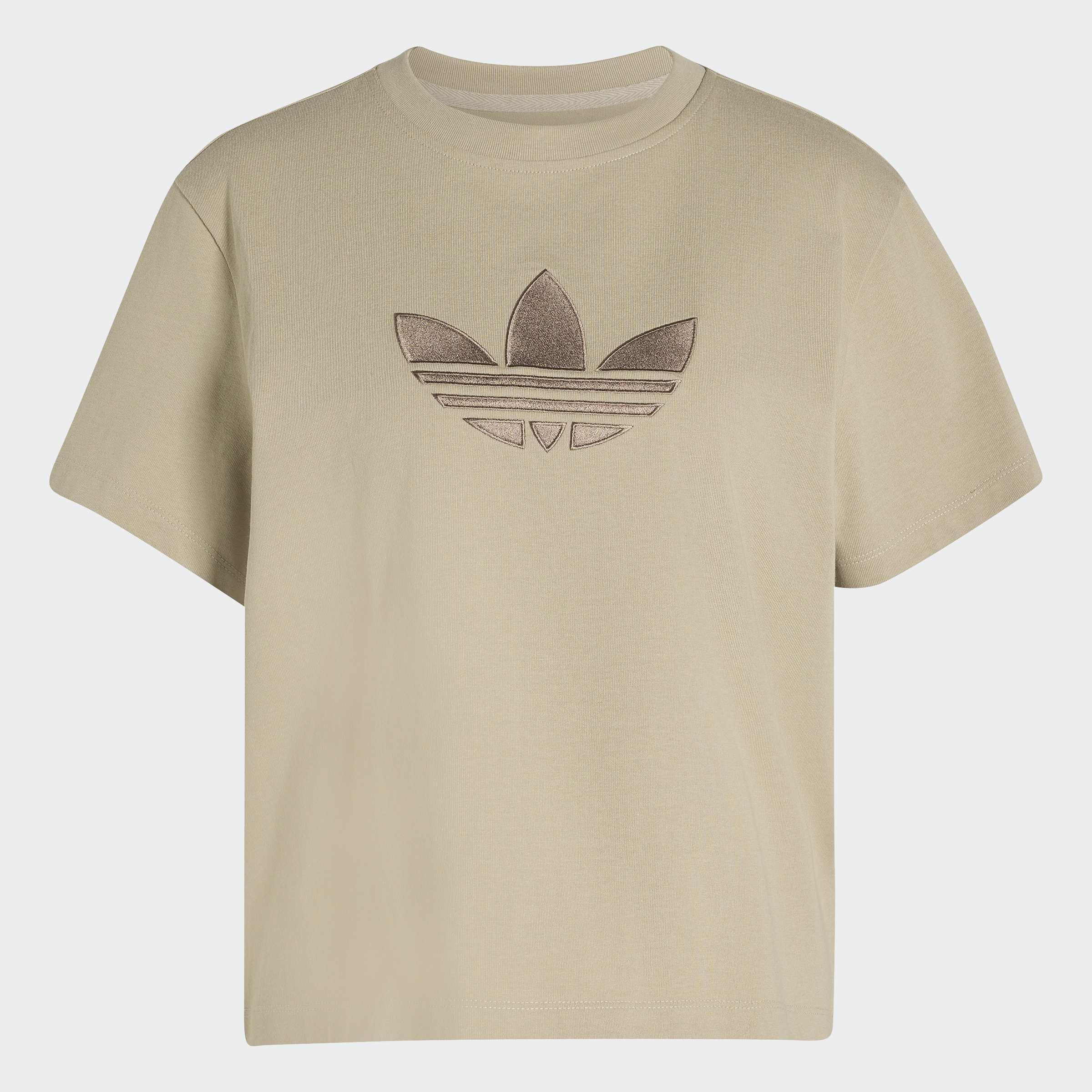 Trefoil T-Shirt Boxy, Beige