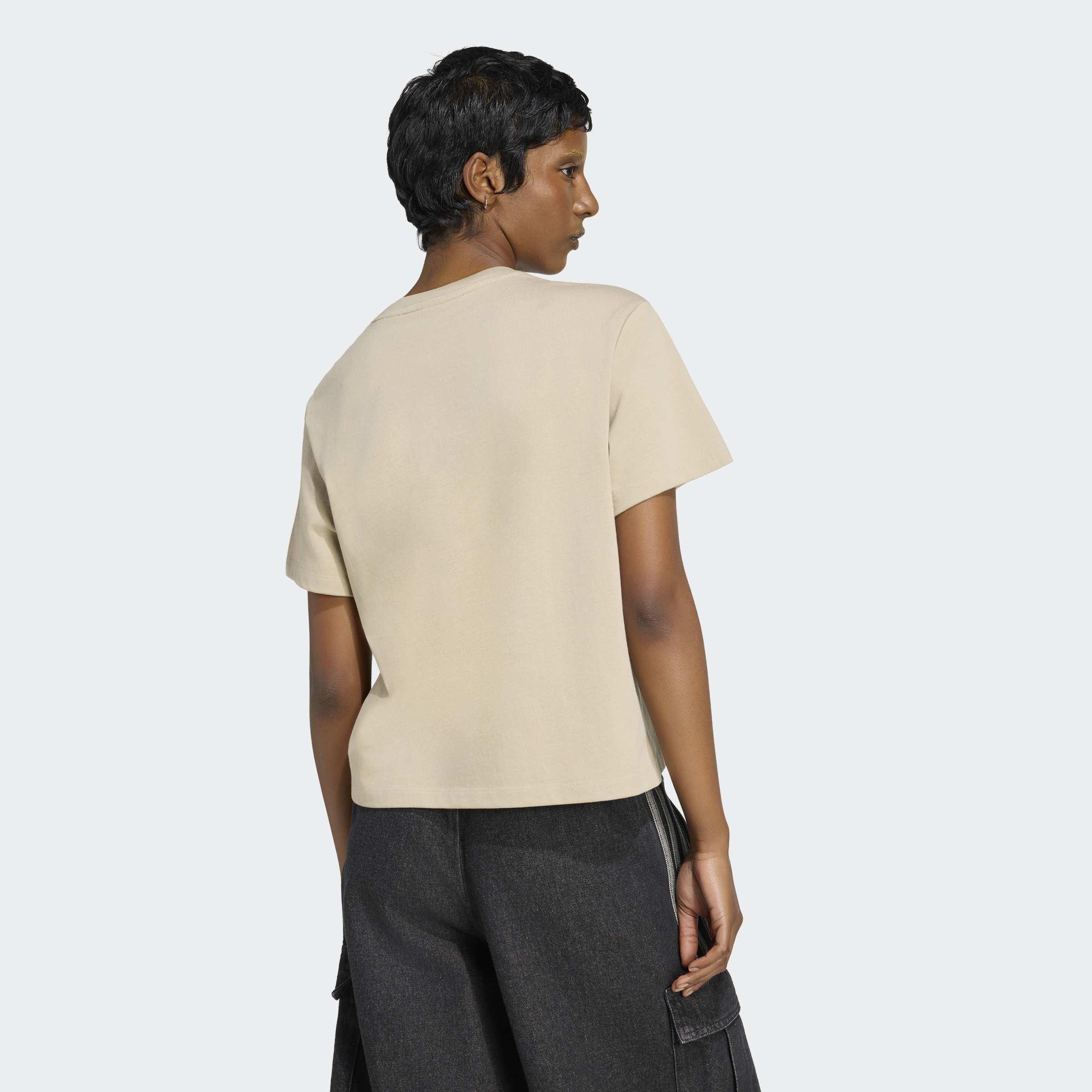 Trefoil T-Shirt Boxy, Beige
