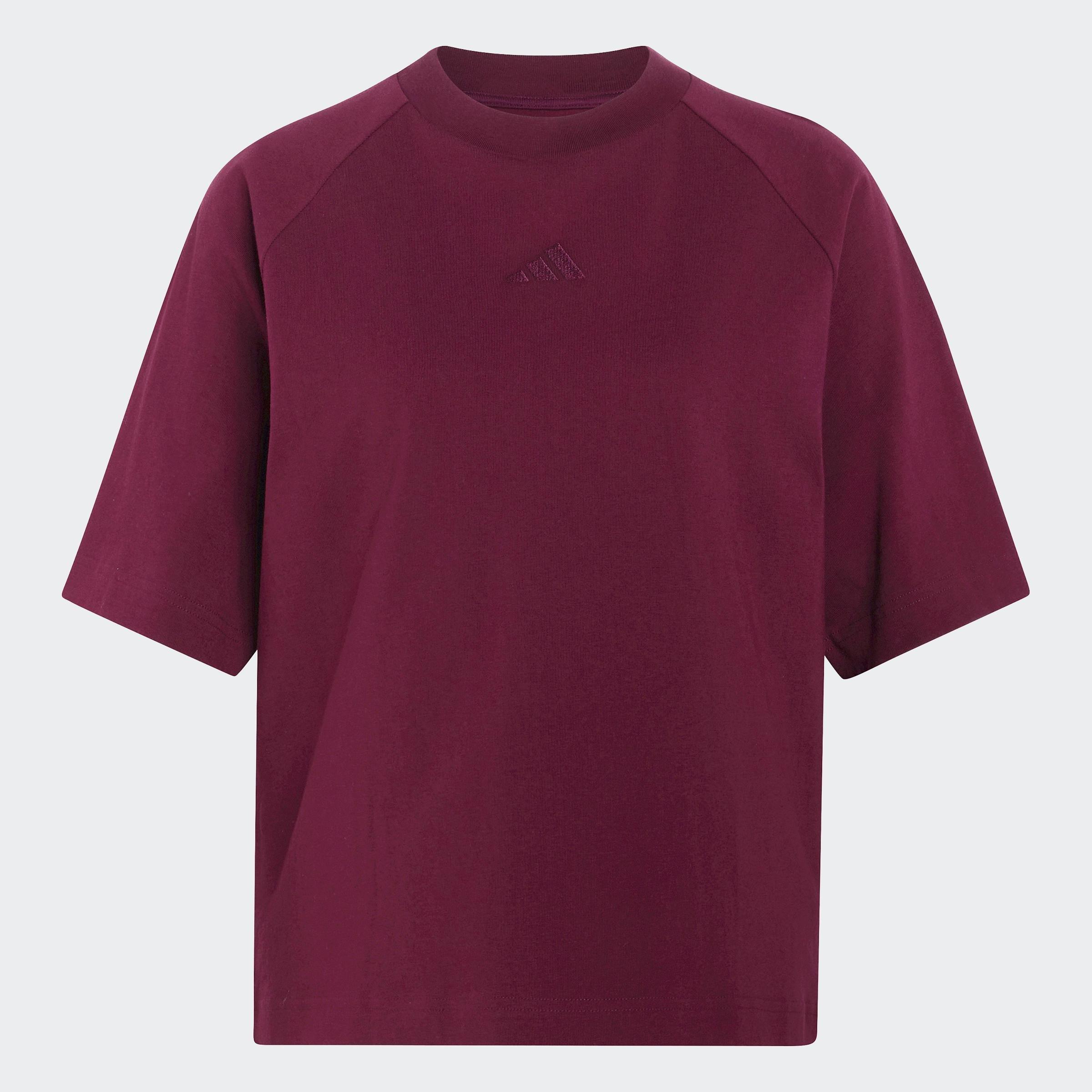 Adidas Kit Small Logo T-Shirt, Burgundy