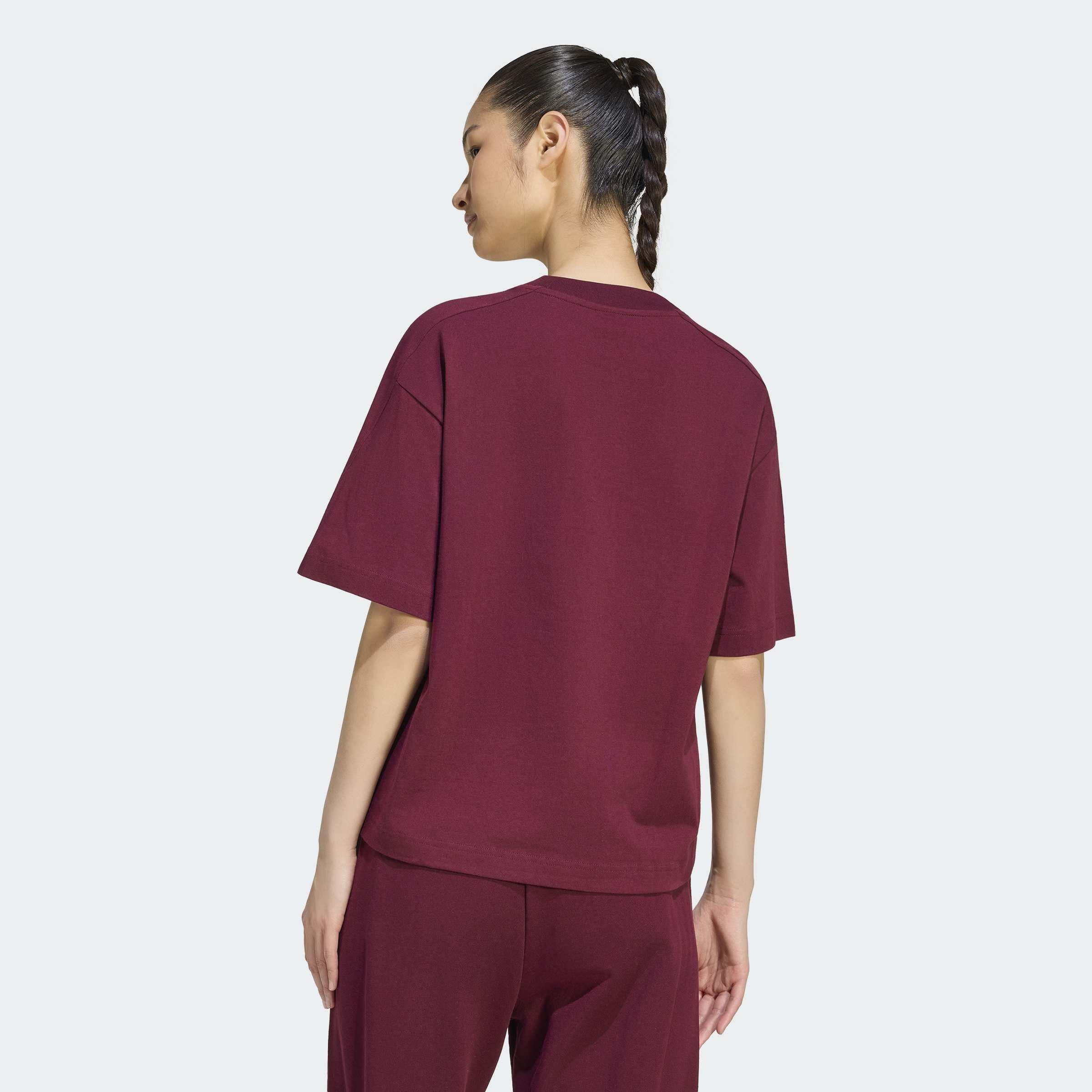 Adidas Kit Small Logo T-Shirt, Burgundy