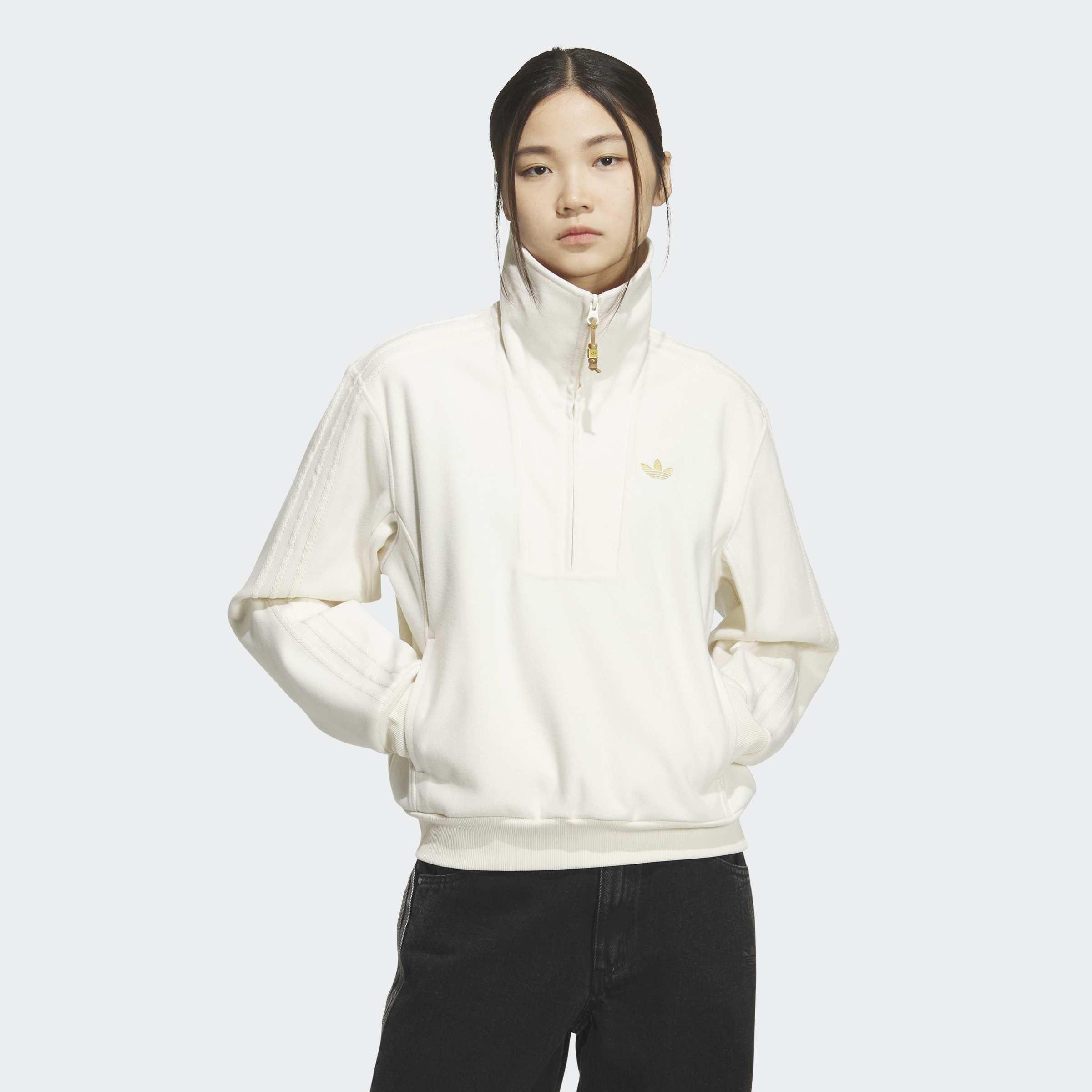 LNY Halfzip Sweatshirt, Beige, A701_ONE, large image number 5