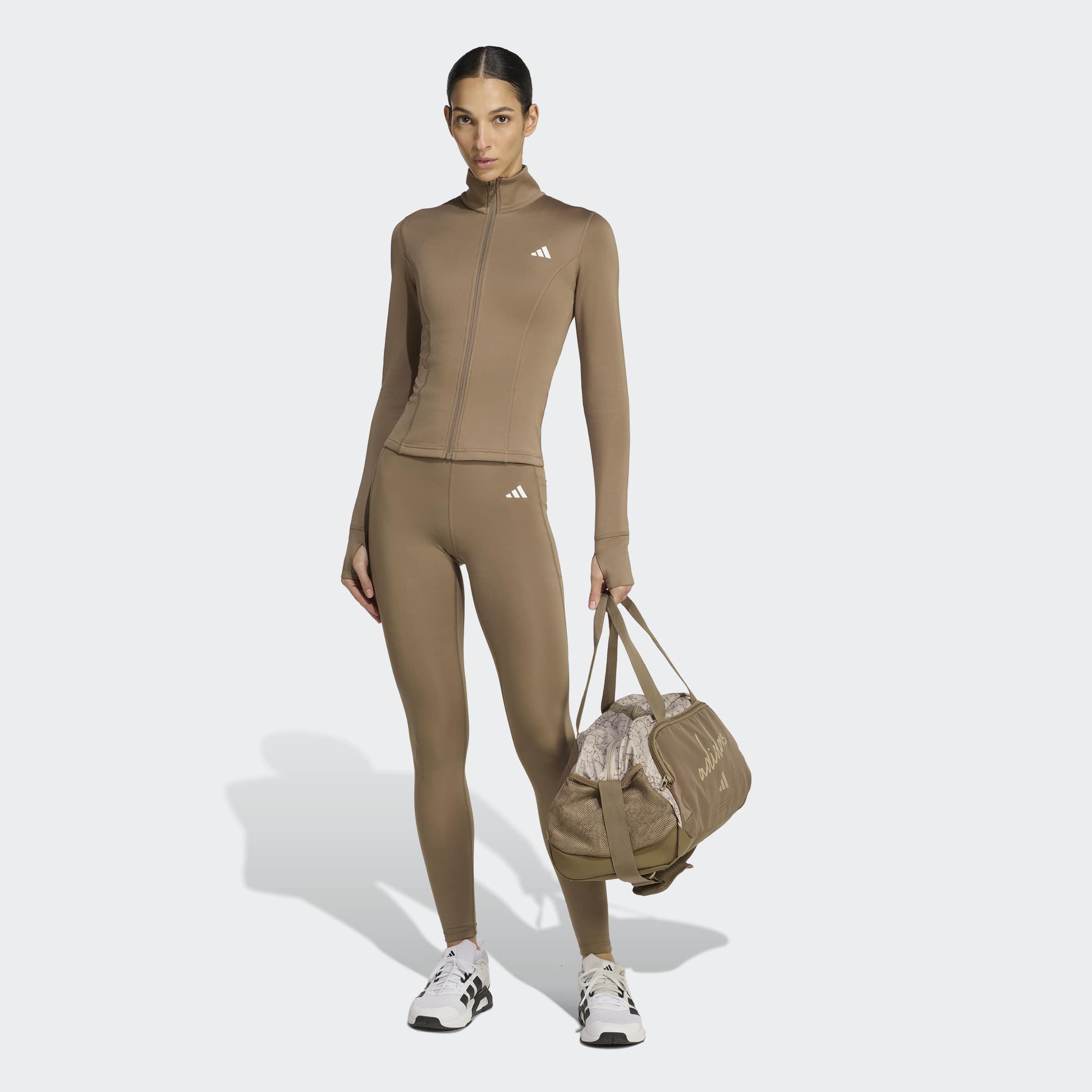 Optime Essentials Full-Zip Jacket, Beige, A701_ONE, large image number 6