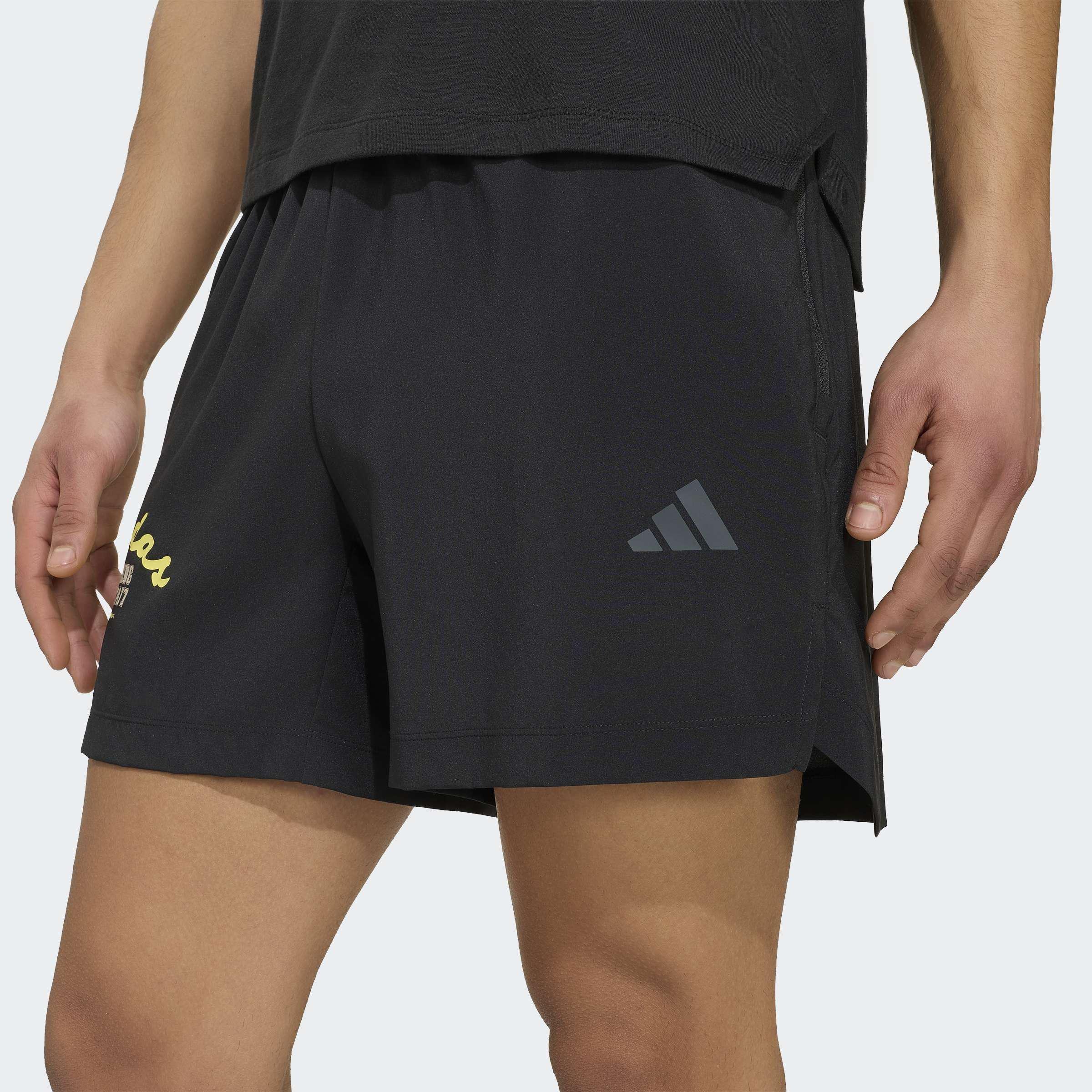 PrimeLift Essentials Workout Graphics Short, Black, A701_ONE, large image number 3